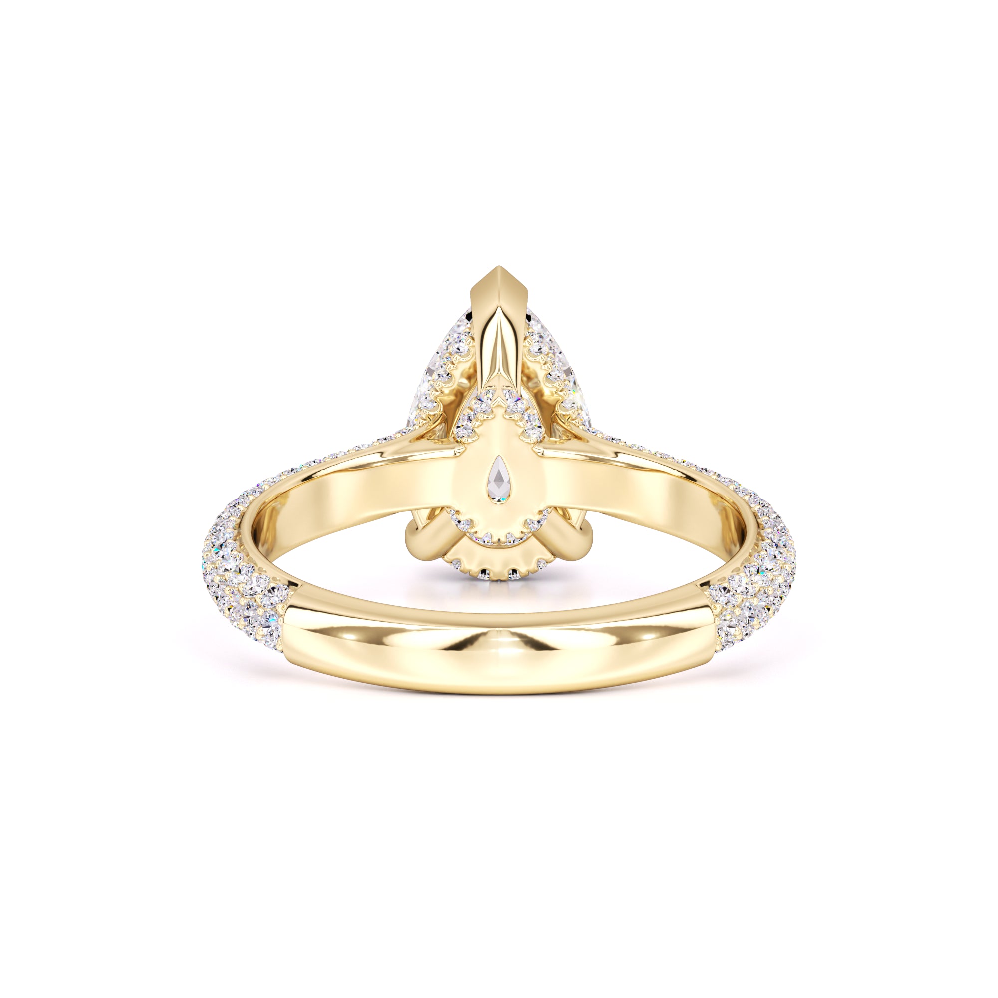 Lilyana Moissanite & Lab Grown Diamond Ring | Yellow Gold | 3
