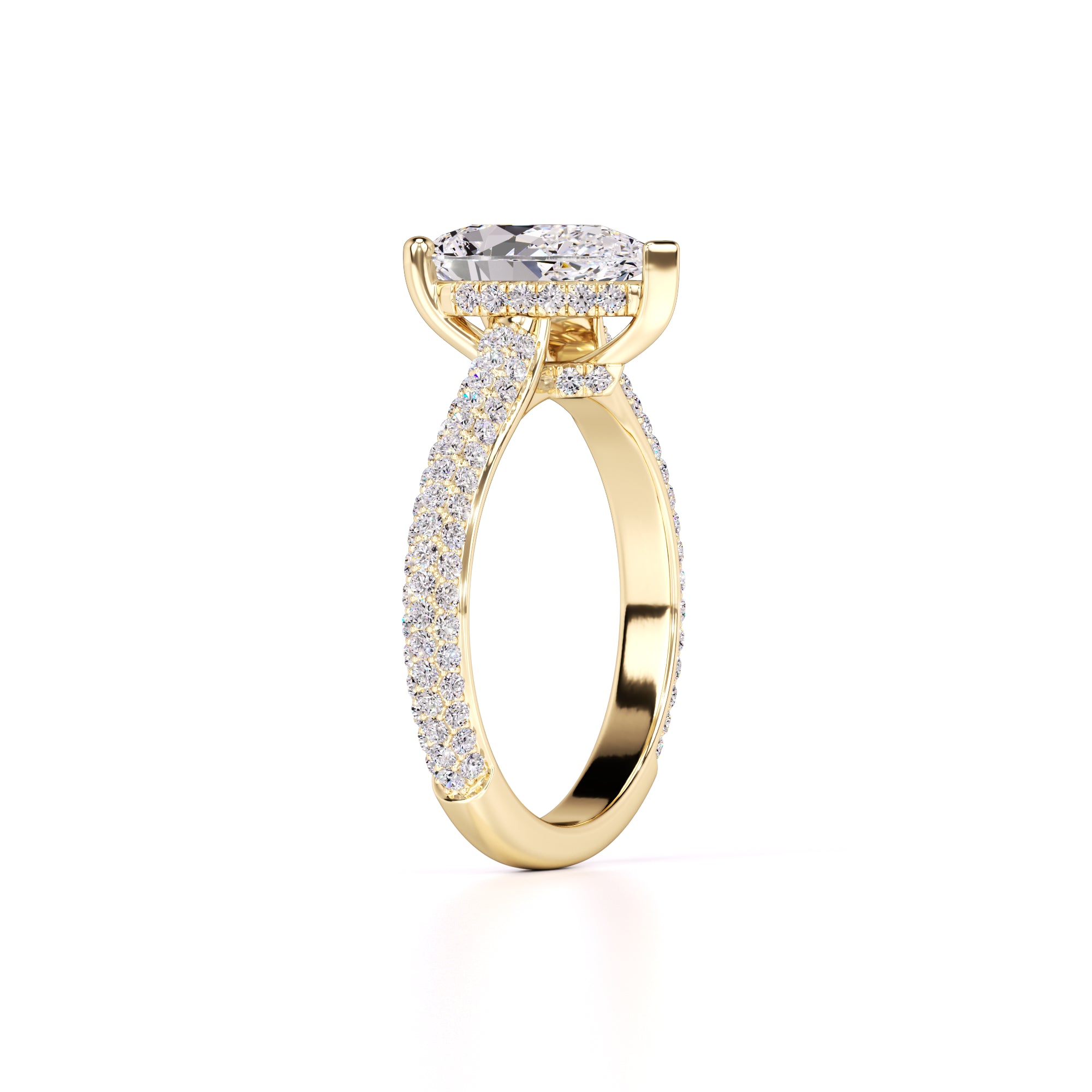 Lilyana Lab Grown Diamond Ring | Yellow Gold | 3