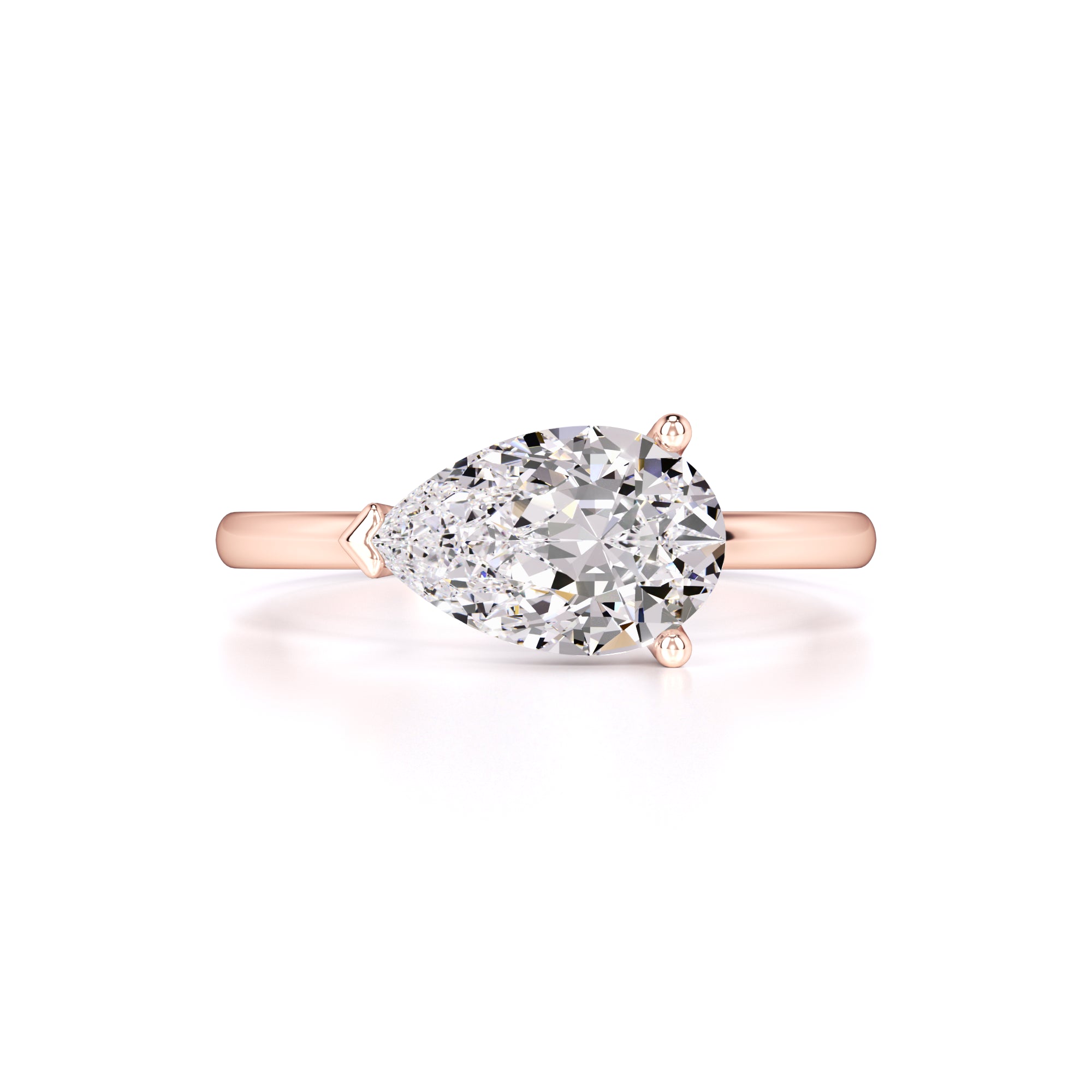 London Moissanite Ring | Rose Gold | 1
