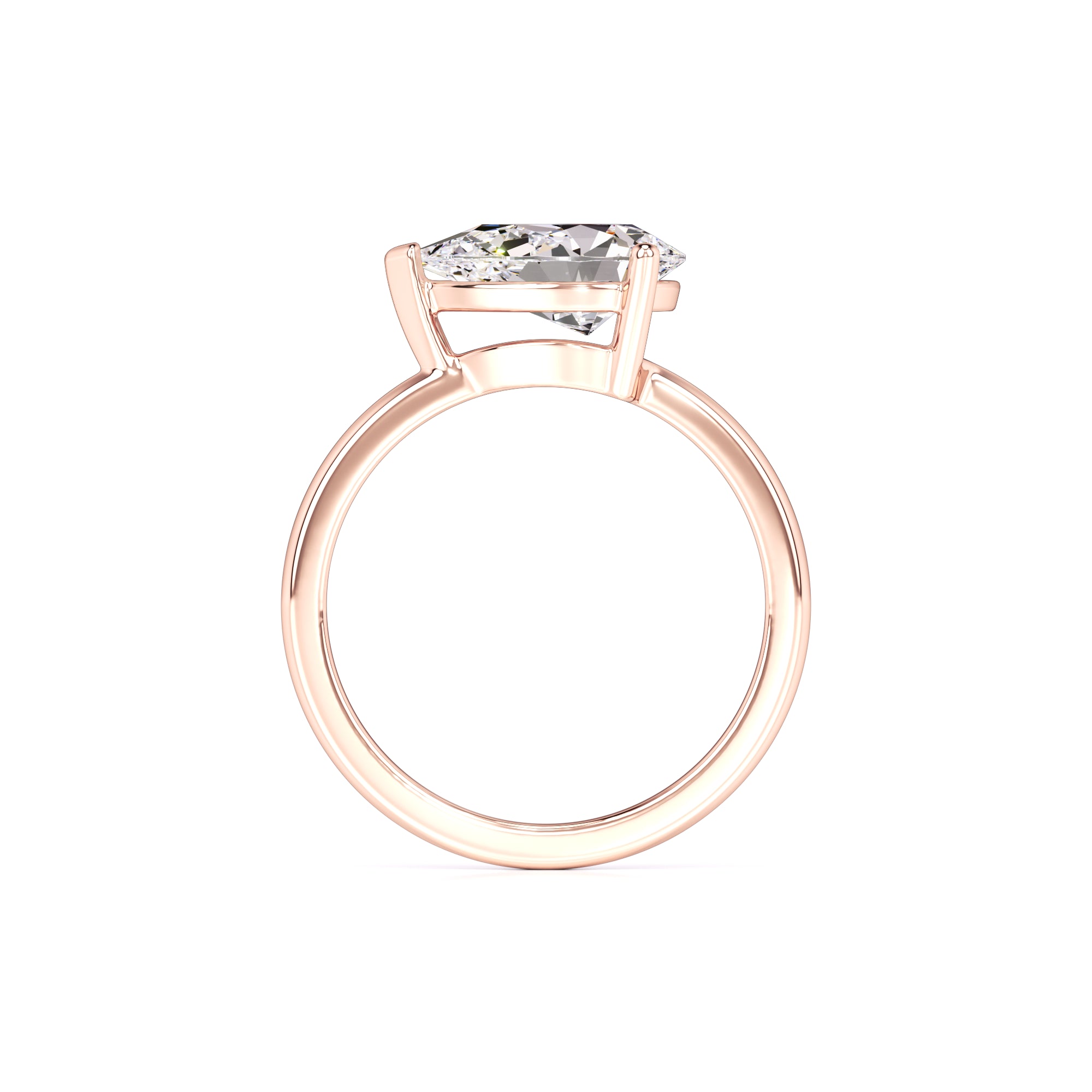 London Moissanite Ring | Rose Gold | 4