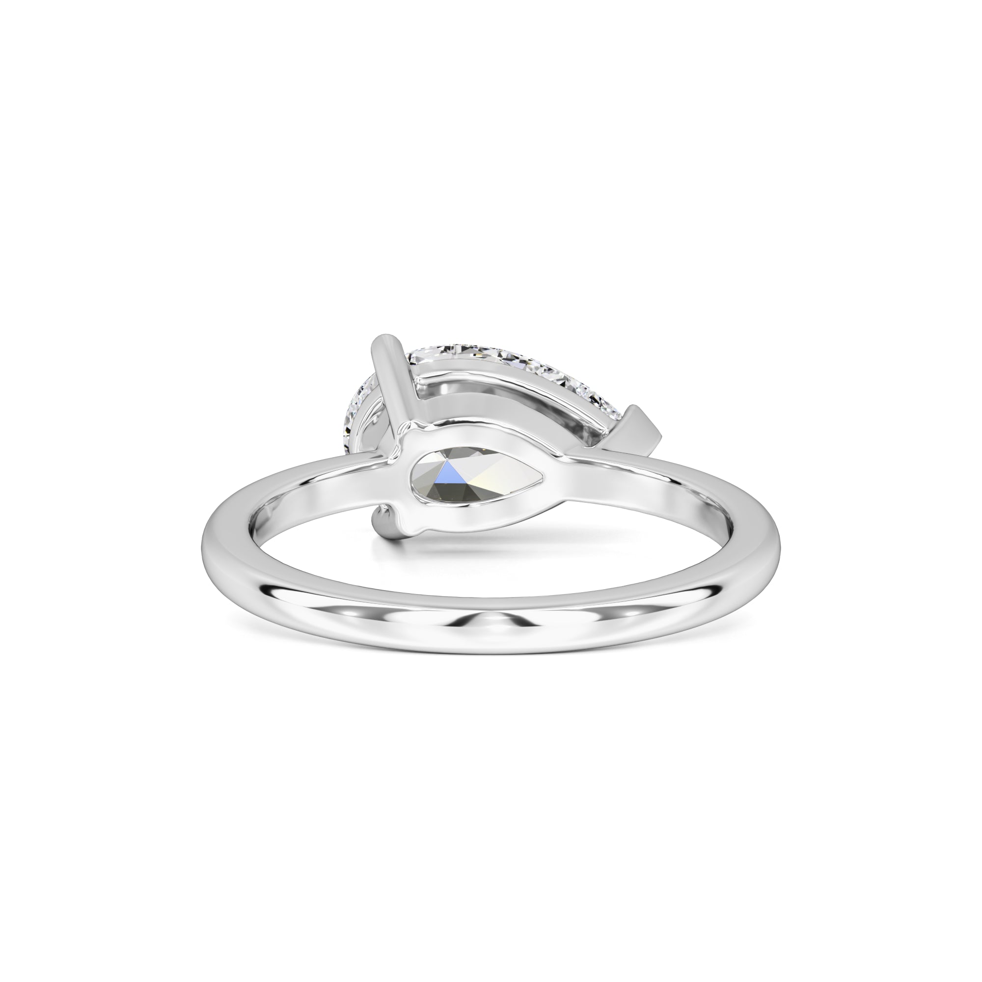 London Moissanite Ring | White Gold | 3