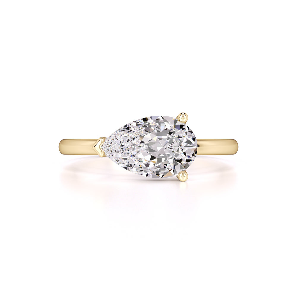 London Moissanite Ring | Yellow Gold | 1