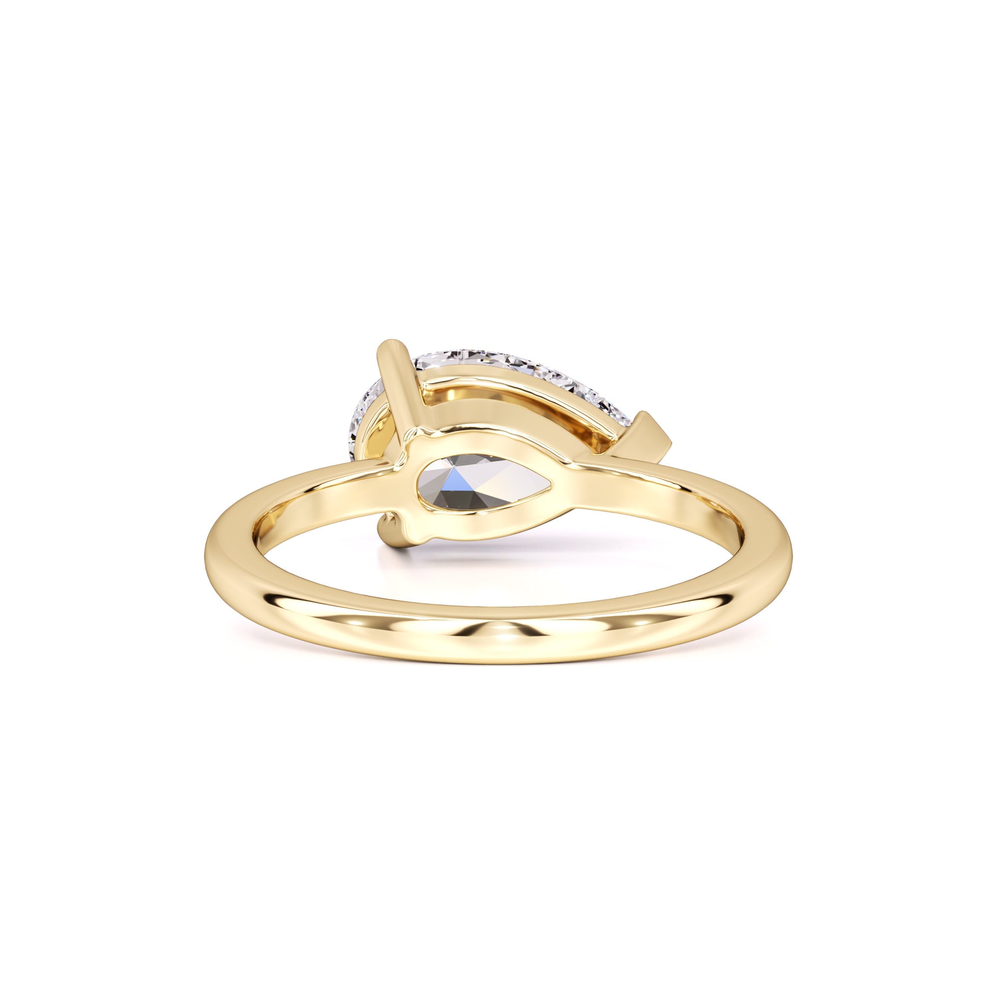 London Moissanite Ring | Yellow Gold | 3