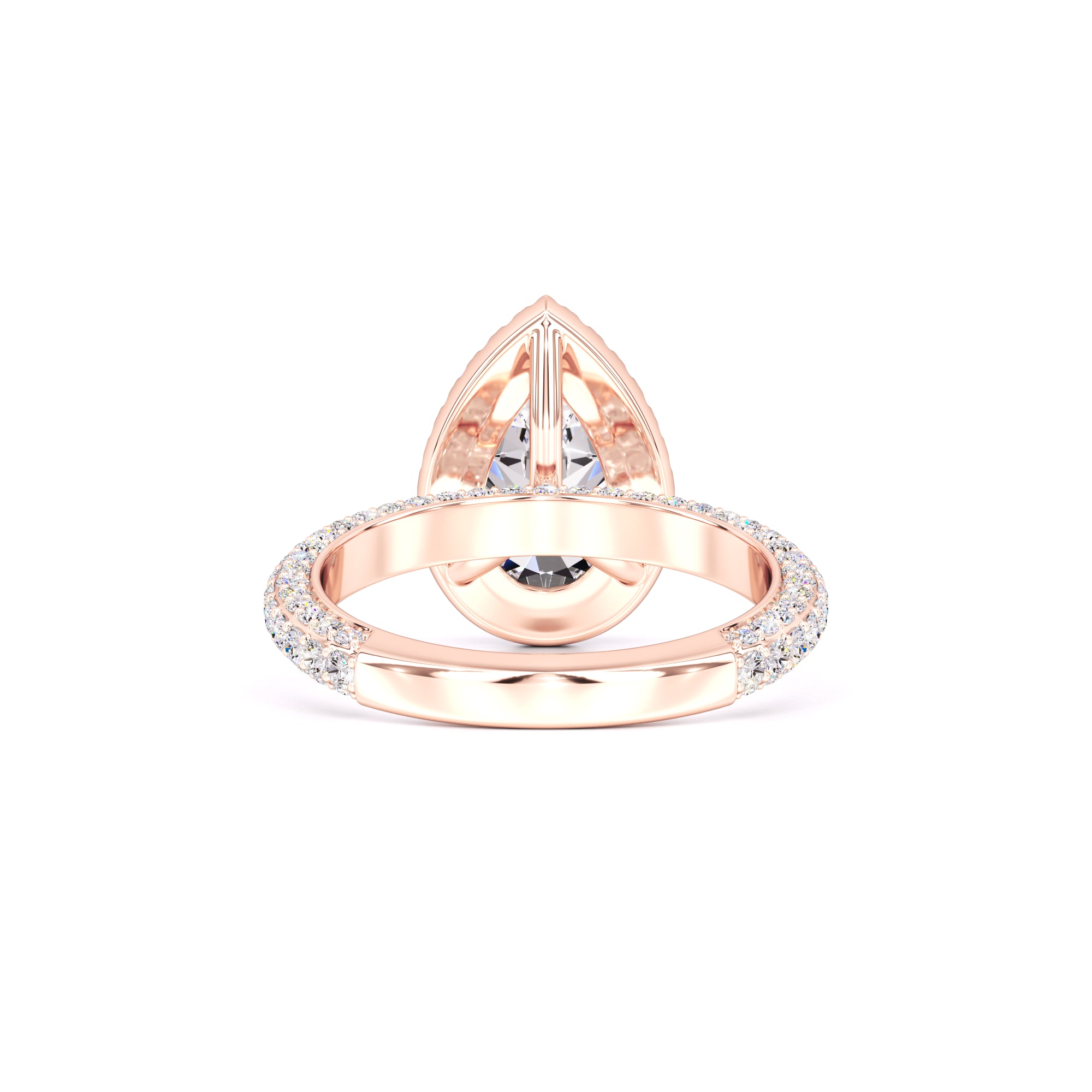 Mackenzie Moissanite & Lab Grown Diamond Ring | Rose Gold | 3