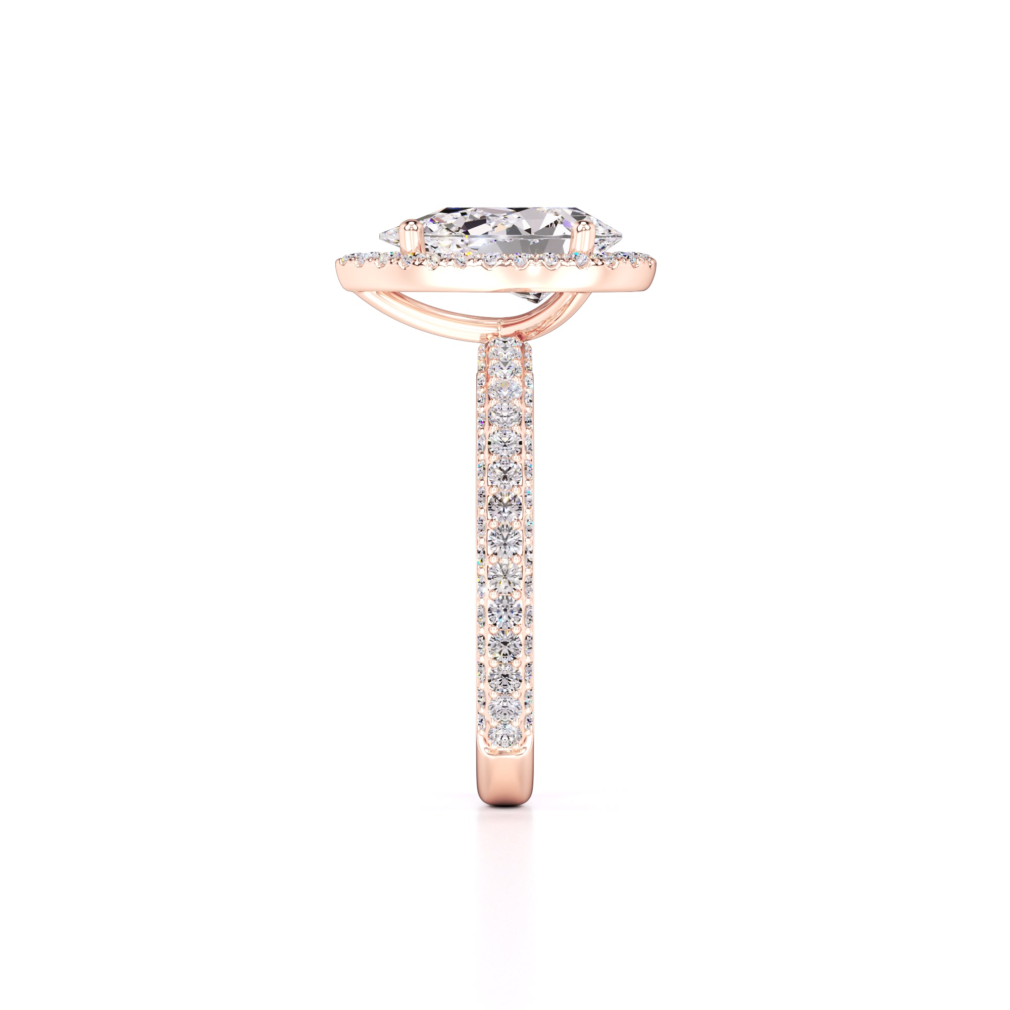Mackenzie Lab Grown Diamond Ring | Rose Gold | 4