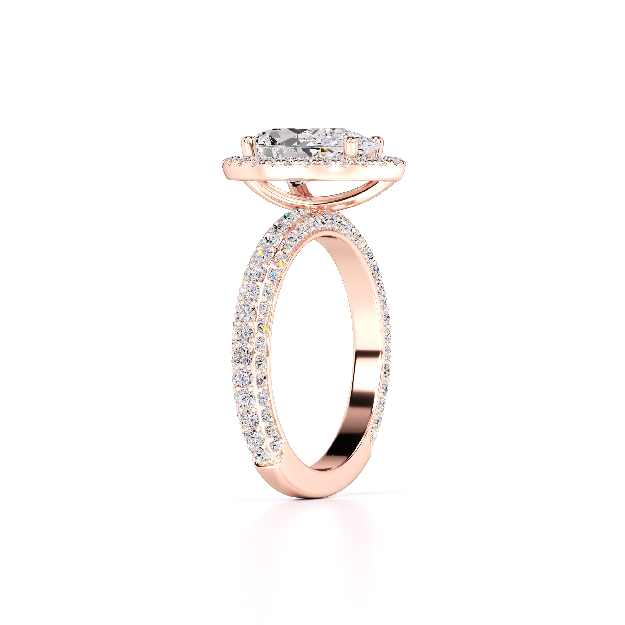 Mackenzie Lab Grown Diamond Ring | Rose Gold | 3