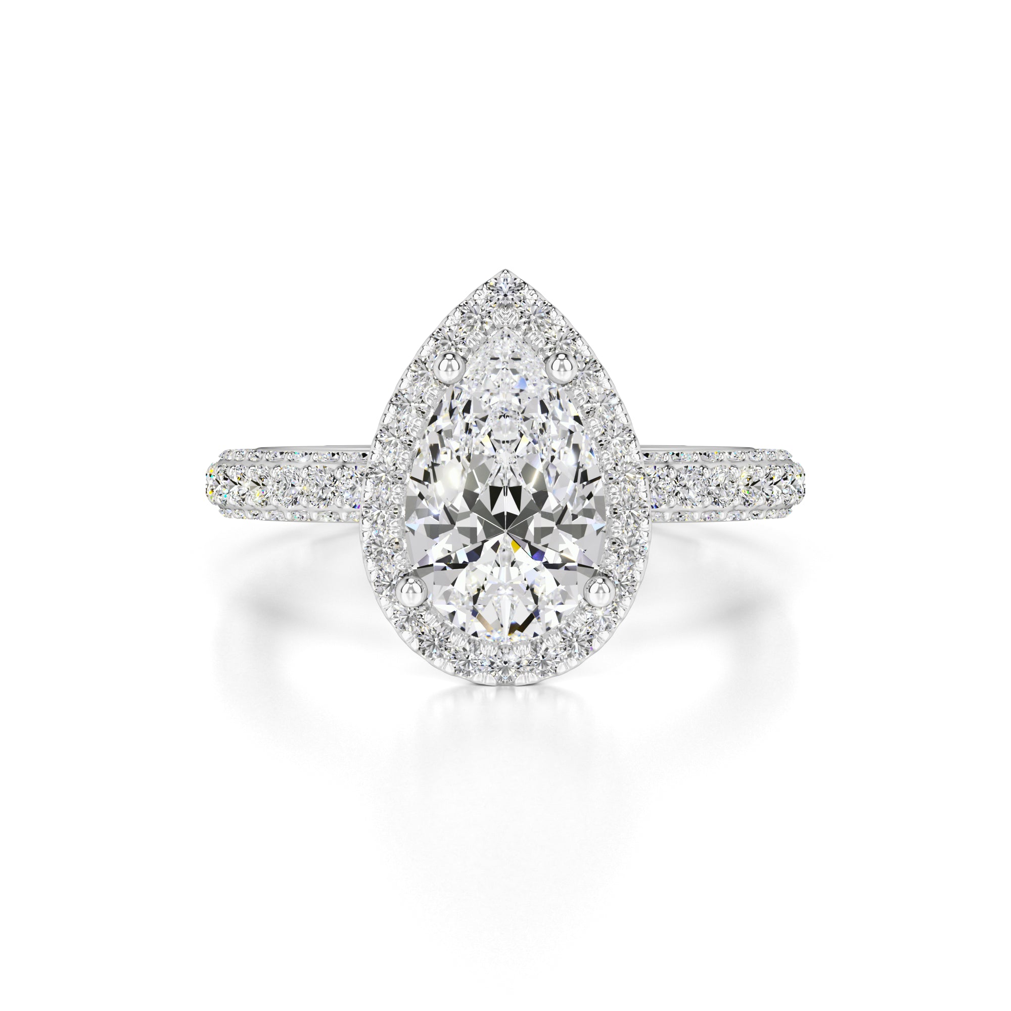 Mackenzie Moissanite & Lab Grown Diamond Ring | White Gold | 1
