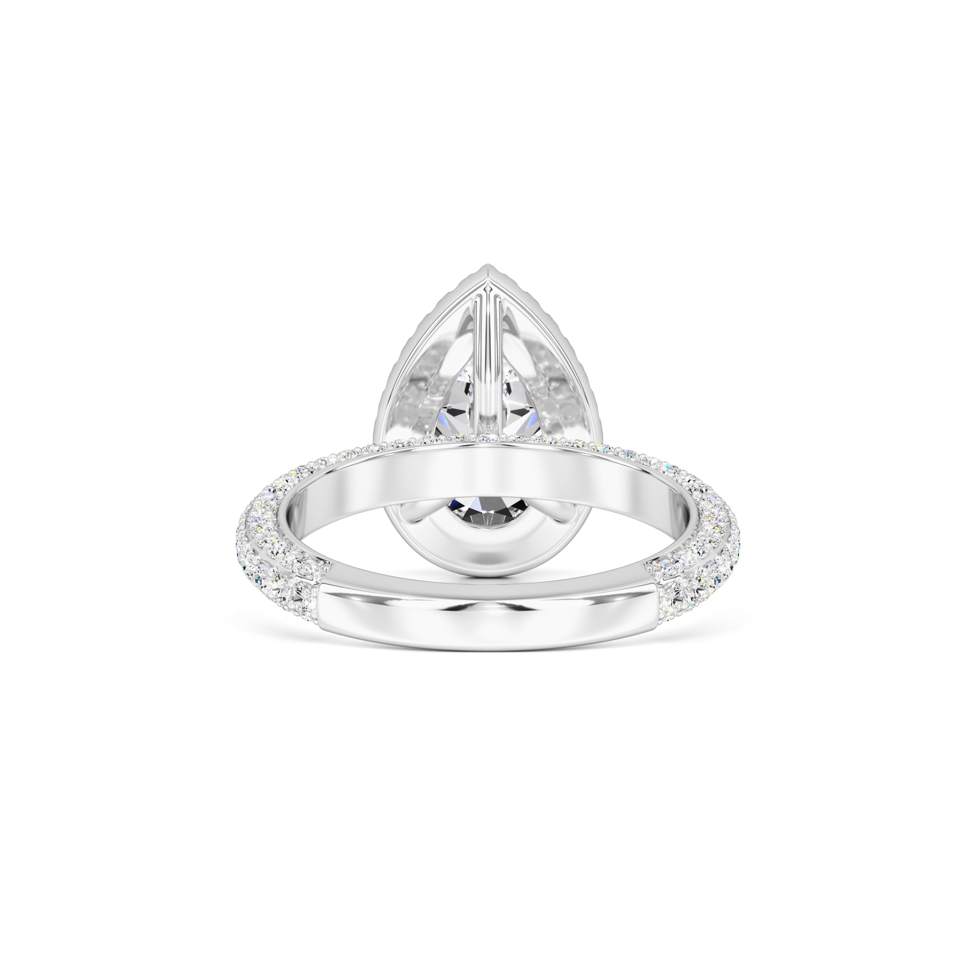 Mackenzie Moissanite & Lab Grown Diamond Ring | White Gold | 3