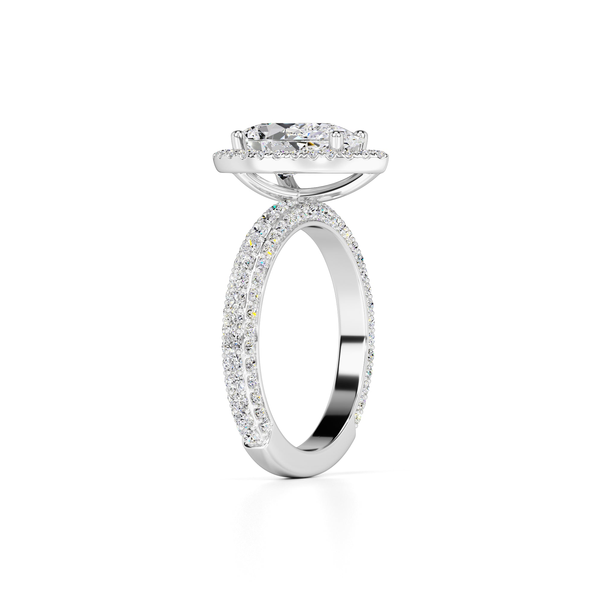 Mackenzie Lab Grown Diamond Ring | White Gold | 3