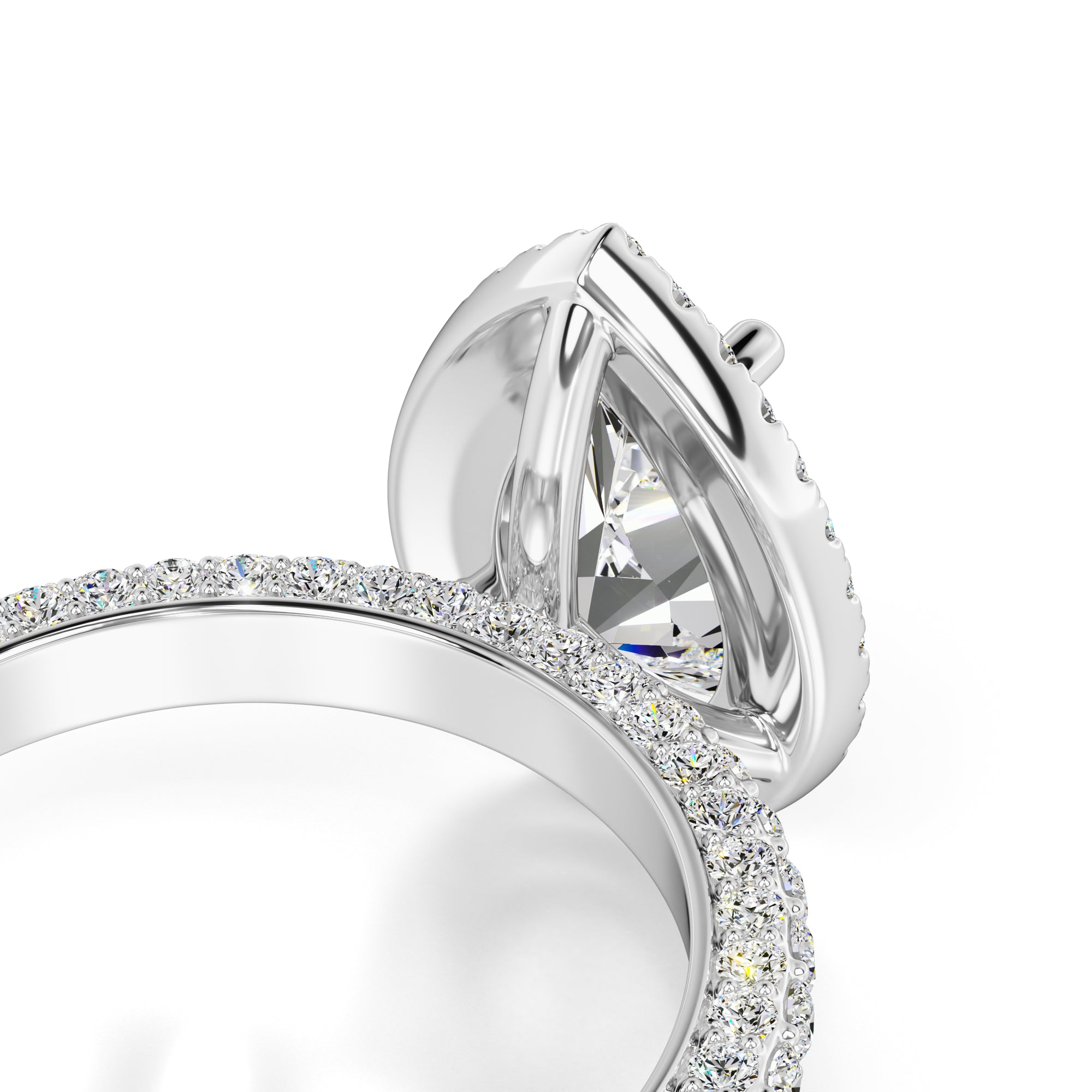 Mackenzie Moissanite & Lab Grown Diamond Ring | White Gold | 2