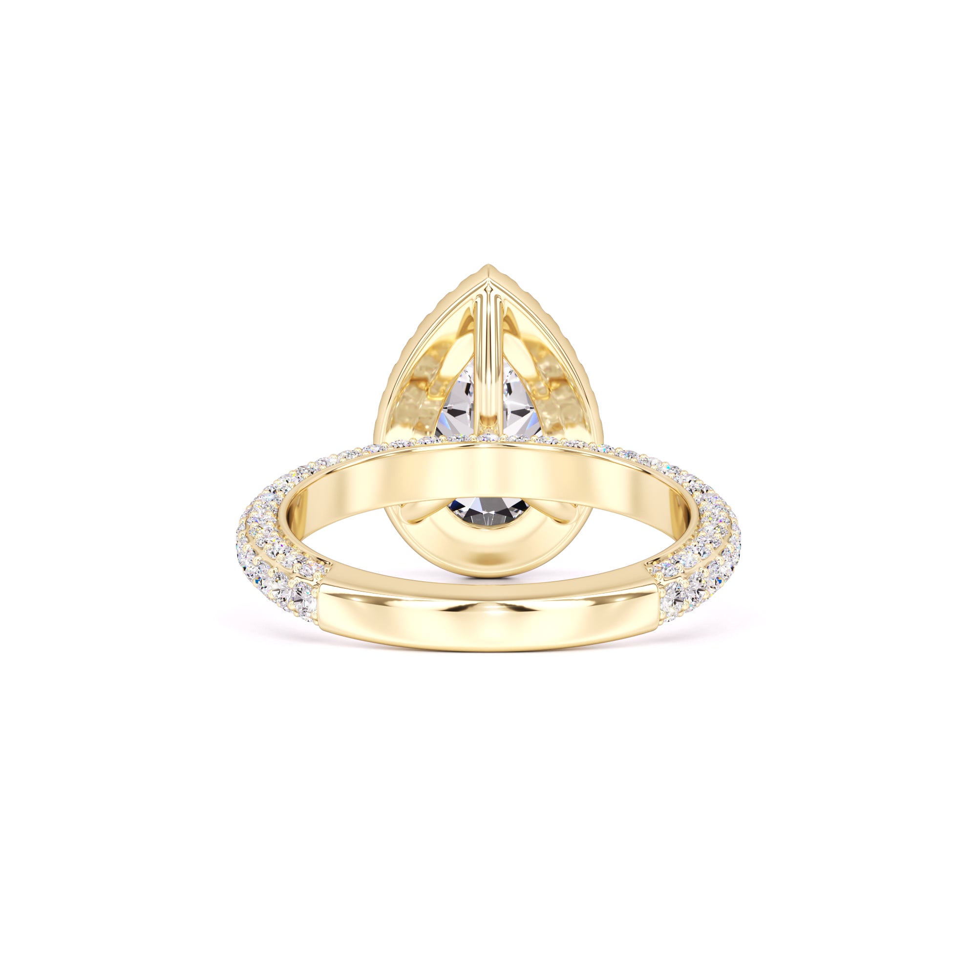 Mackenzie Moissanite & Lab Grown Diamond Ring | Yellow Gold | 3