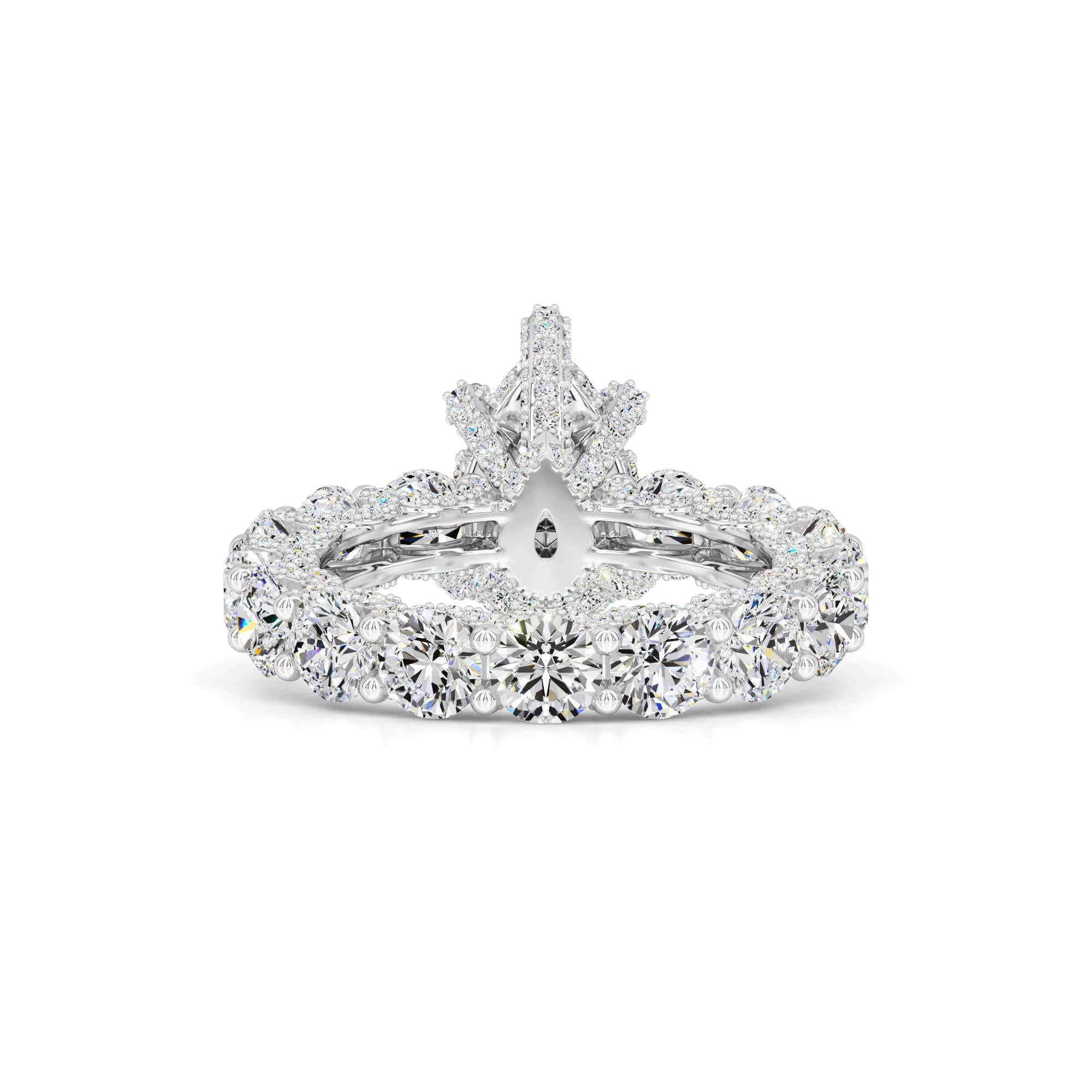Scarlett Moissanite & Lab Grown Diamond Ring | White Gold | 3
