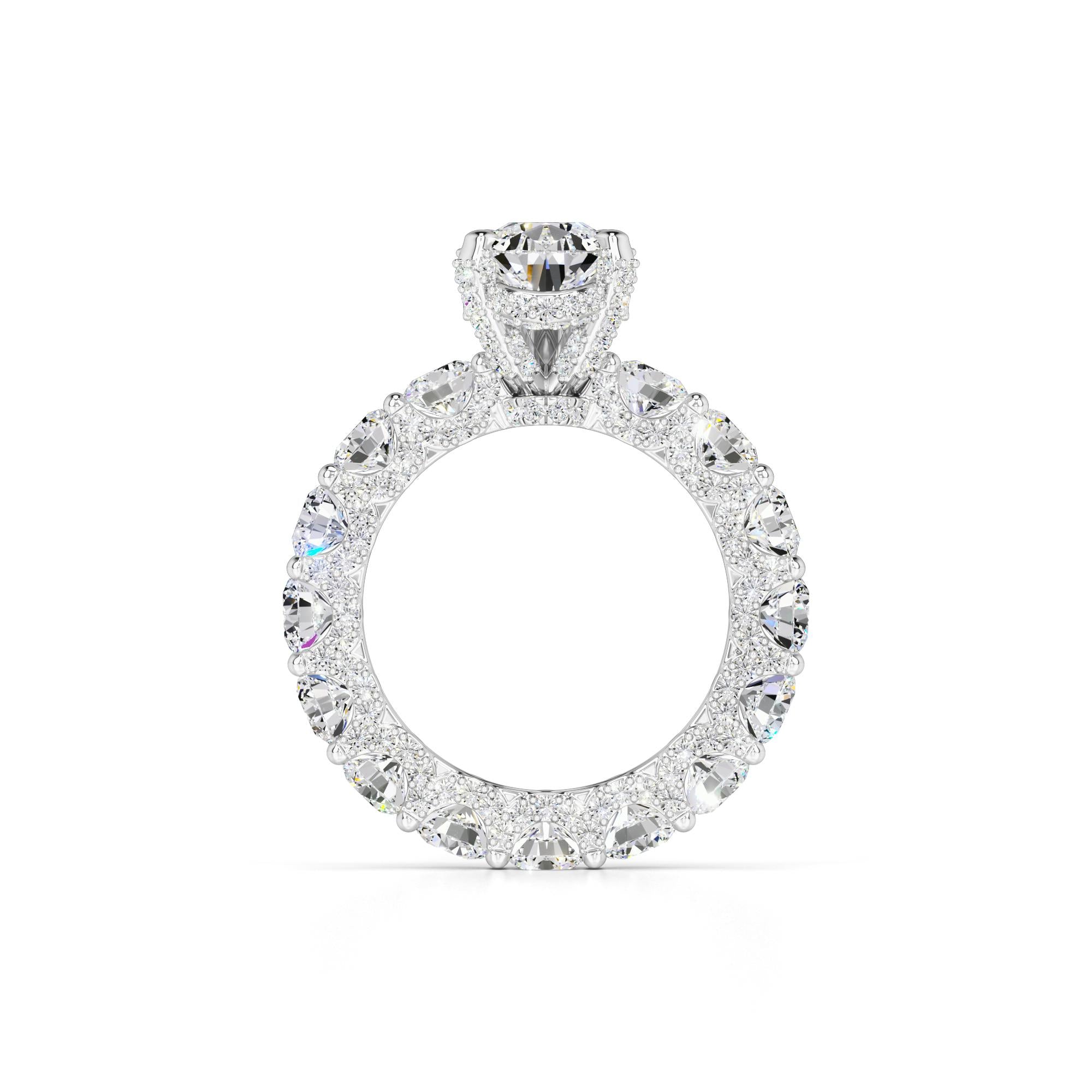 Scarlett Moissanite & Lab Grown Diamond Ring | White Gold | 4