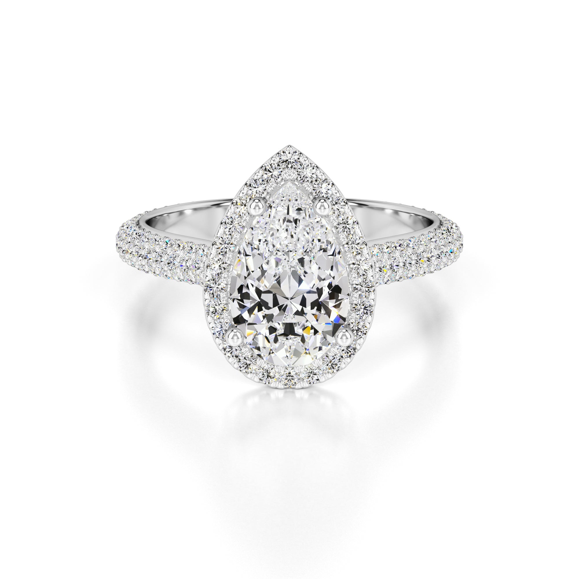 Megan Lab Grown Diamond Ring | White Gold | 1