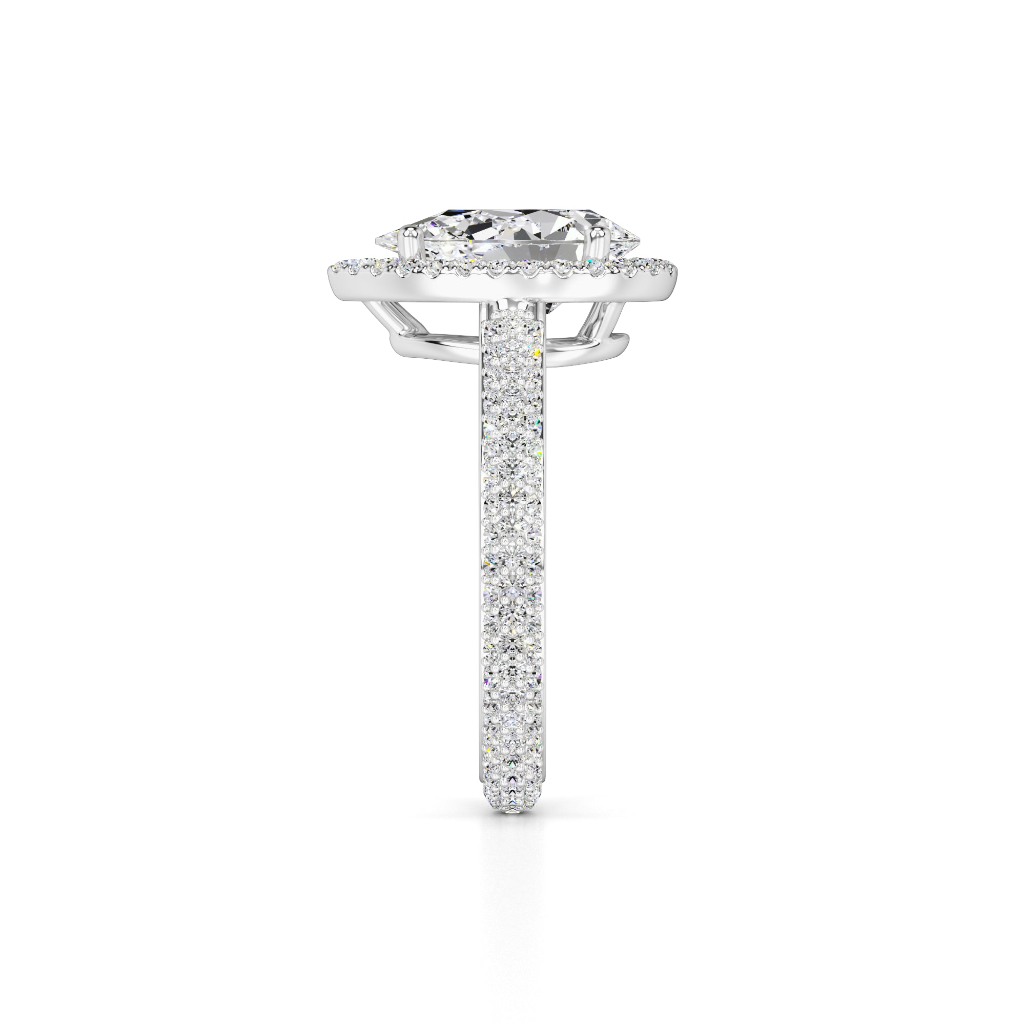 Megan Lab Grown Diamond Ring | White Gold | 4