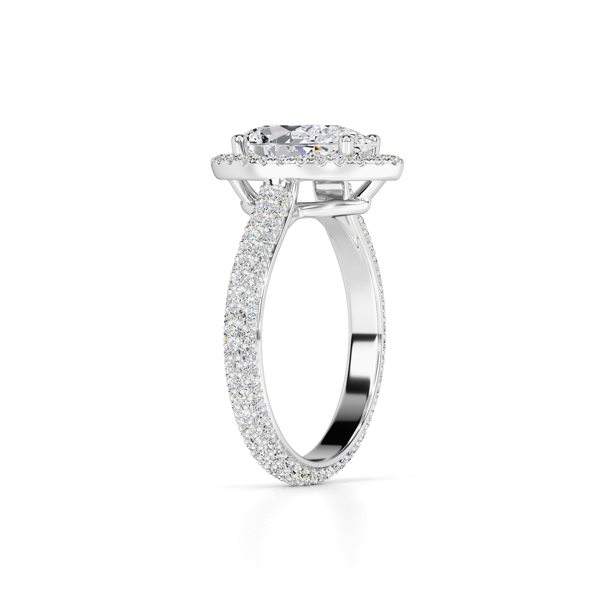 Megan Lab Grown Diamond Ring | White Gold | 3
