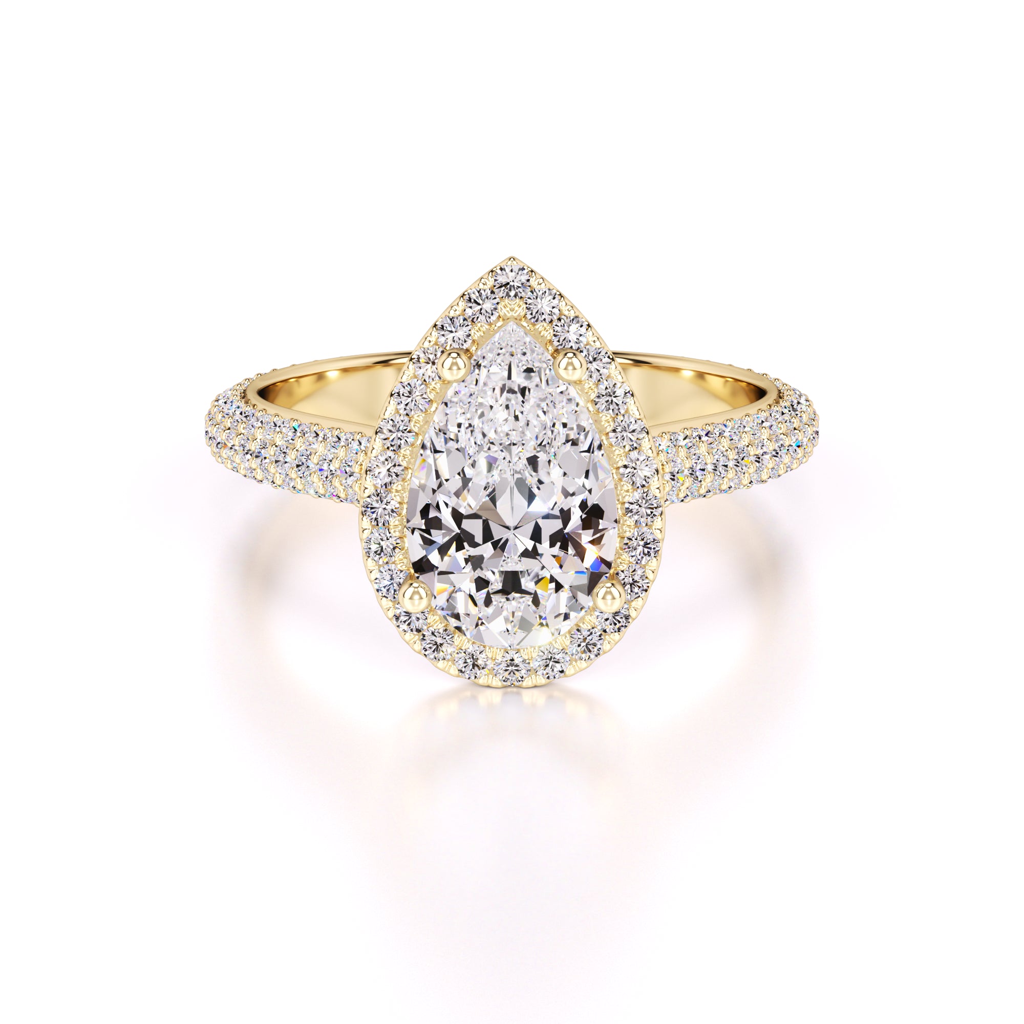 Megan Lab Grown Diamond Ring | Yellow Gold | 1