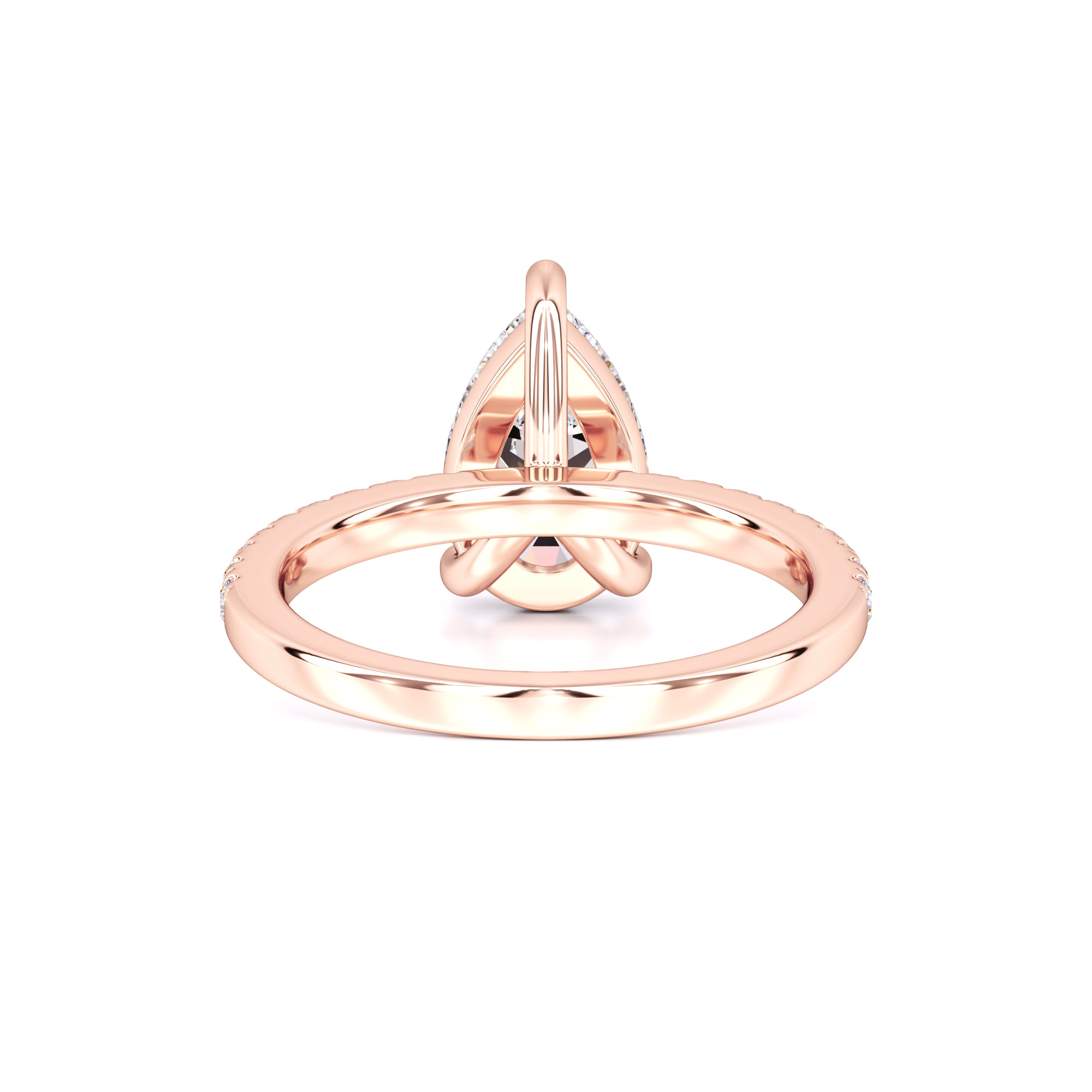 Natalie Moissanite & Lab Grown Diamond Ring | Rose Gold | 3