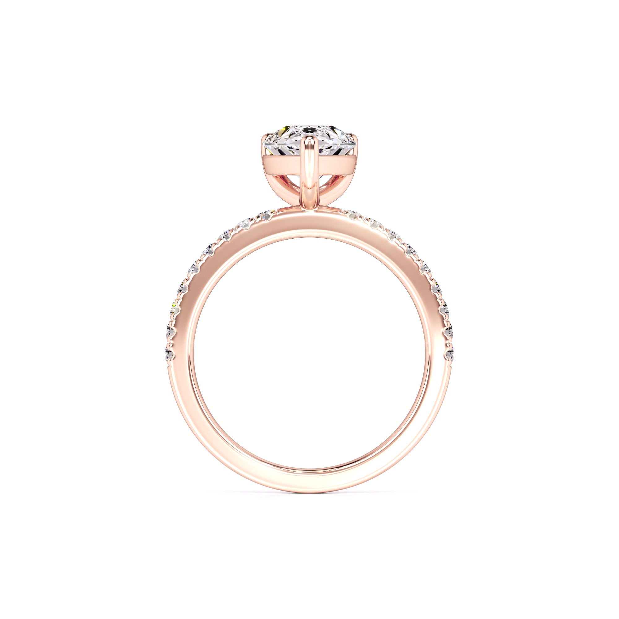 Natalie Moissanite & Lab Grown Diamond Ring | Rose Gold | 4