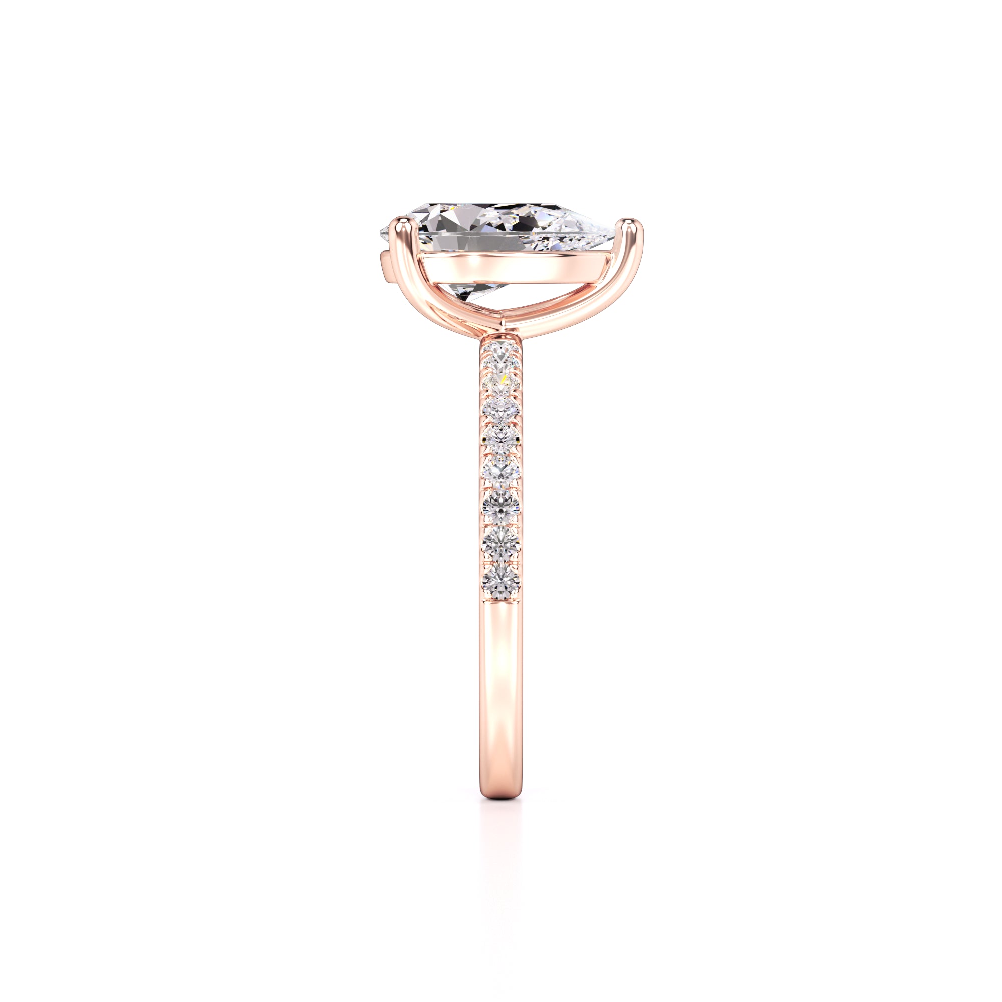 Natalie Lab Grown Diamond Ring | Rose Gold | 4