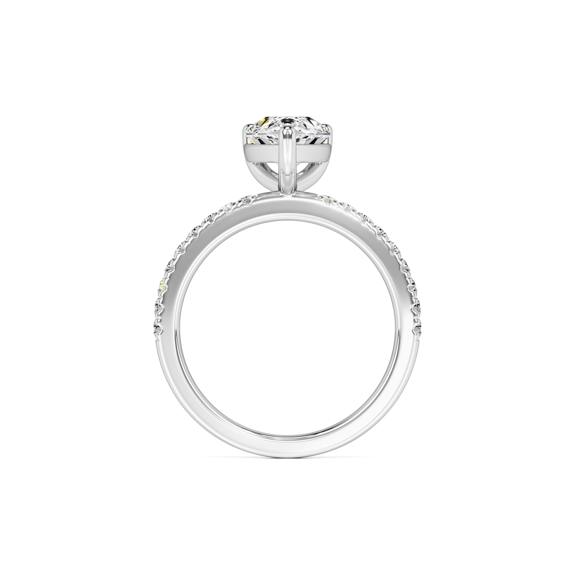 Natalie Moissanite & Lab Grown Diamond Ring | White Gold | 4
