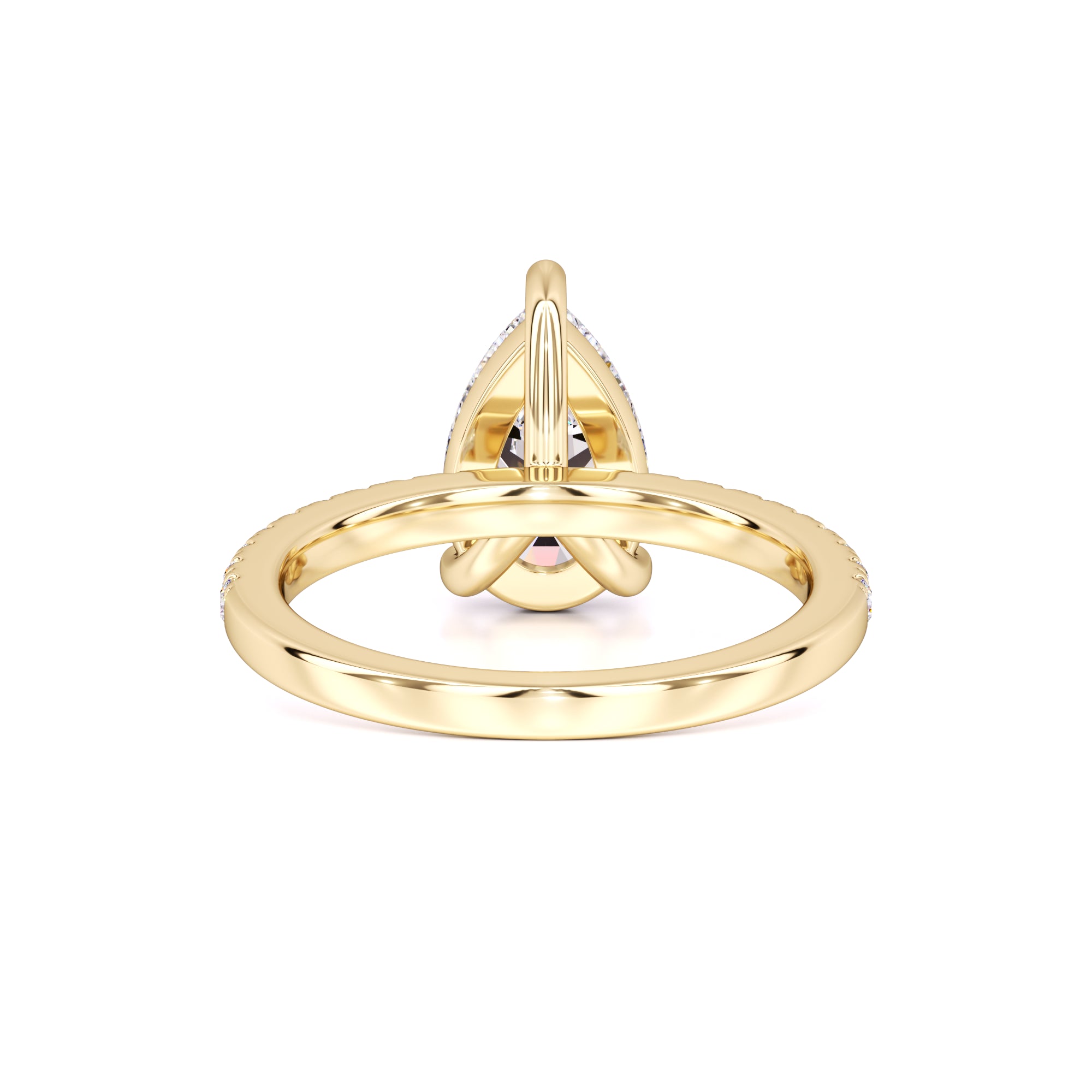 Natalie Moissanite & Lab Grown Diamond Ring | Yellow Gold | 3