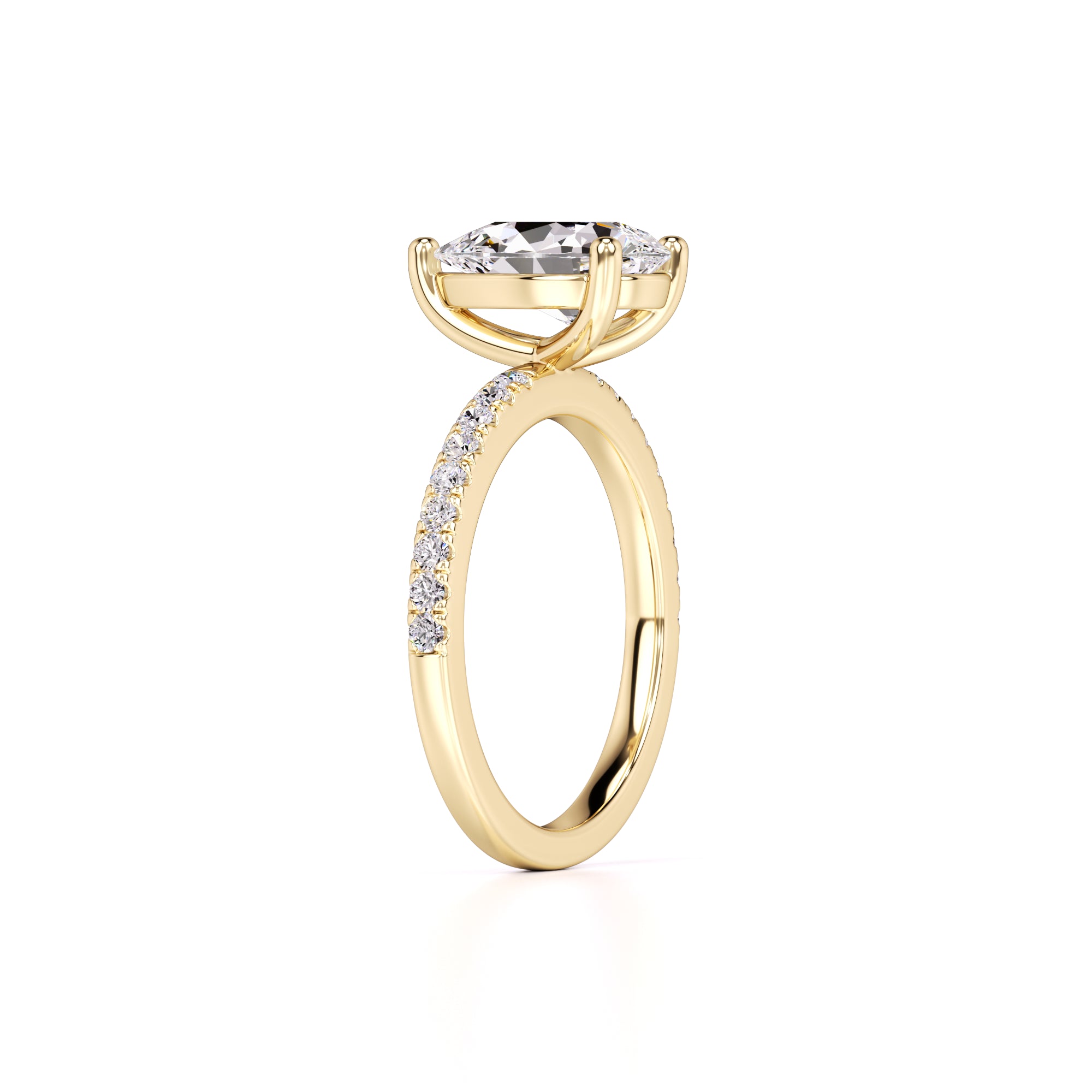 Natalie Lab Grown Diamond Ring | Yellow Gold | 3