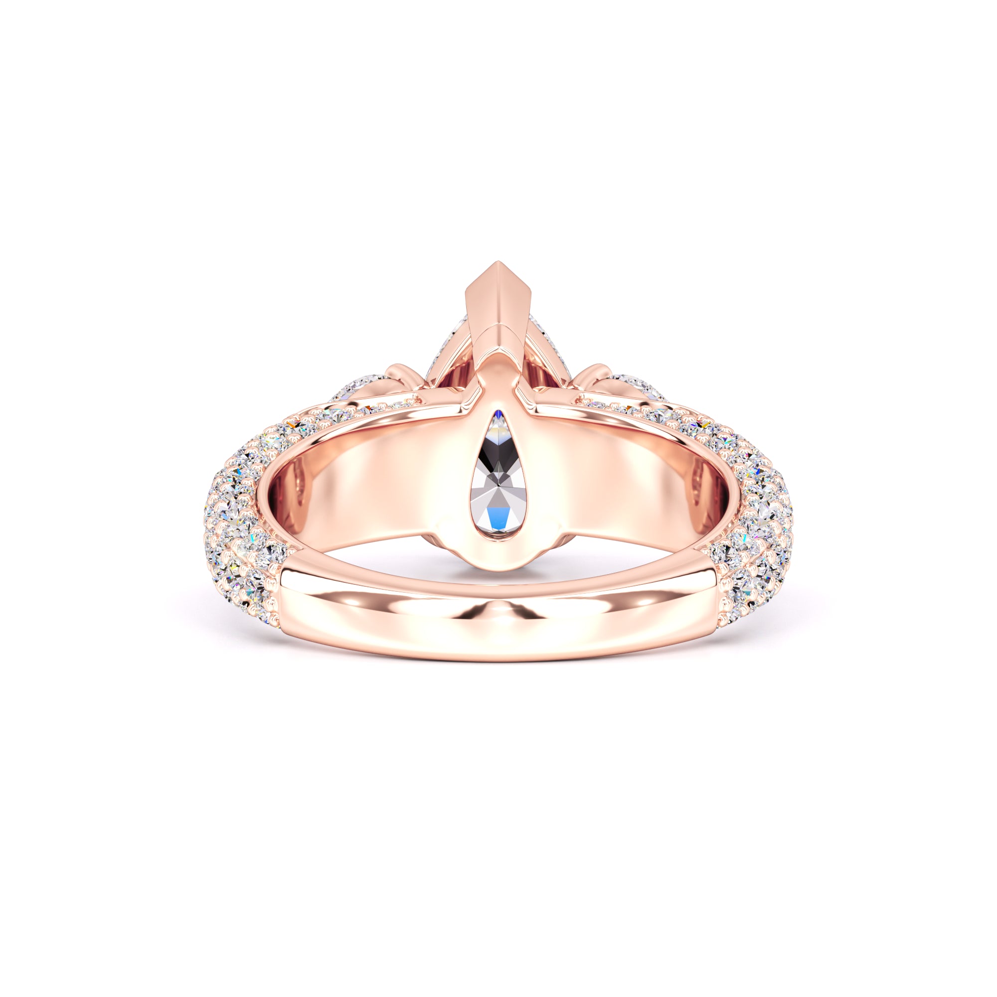 Summer Moissanite & Lab Grown Diamond Ring | Rose Gold | 3