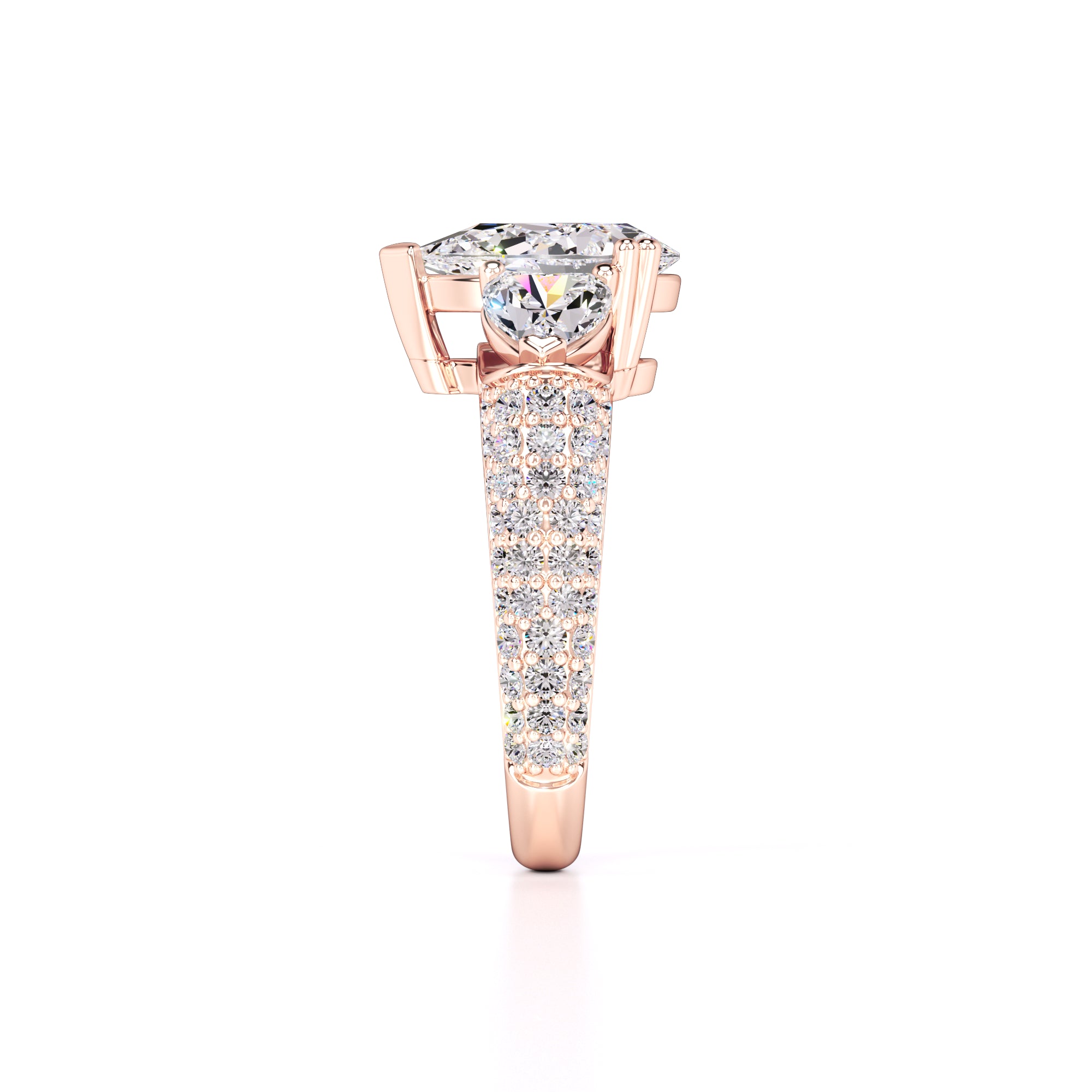 Summer Lab Grown Diamond Ring | Rose Gold | 4