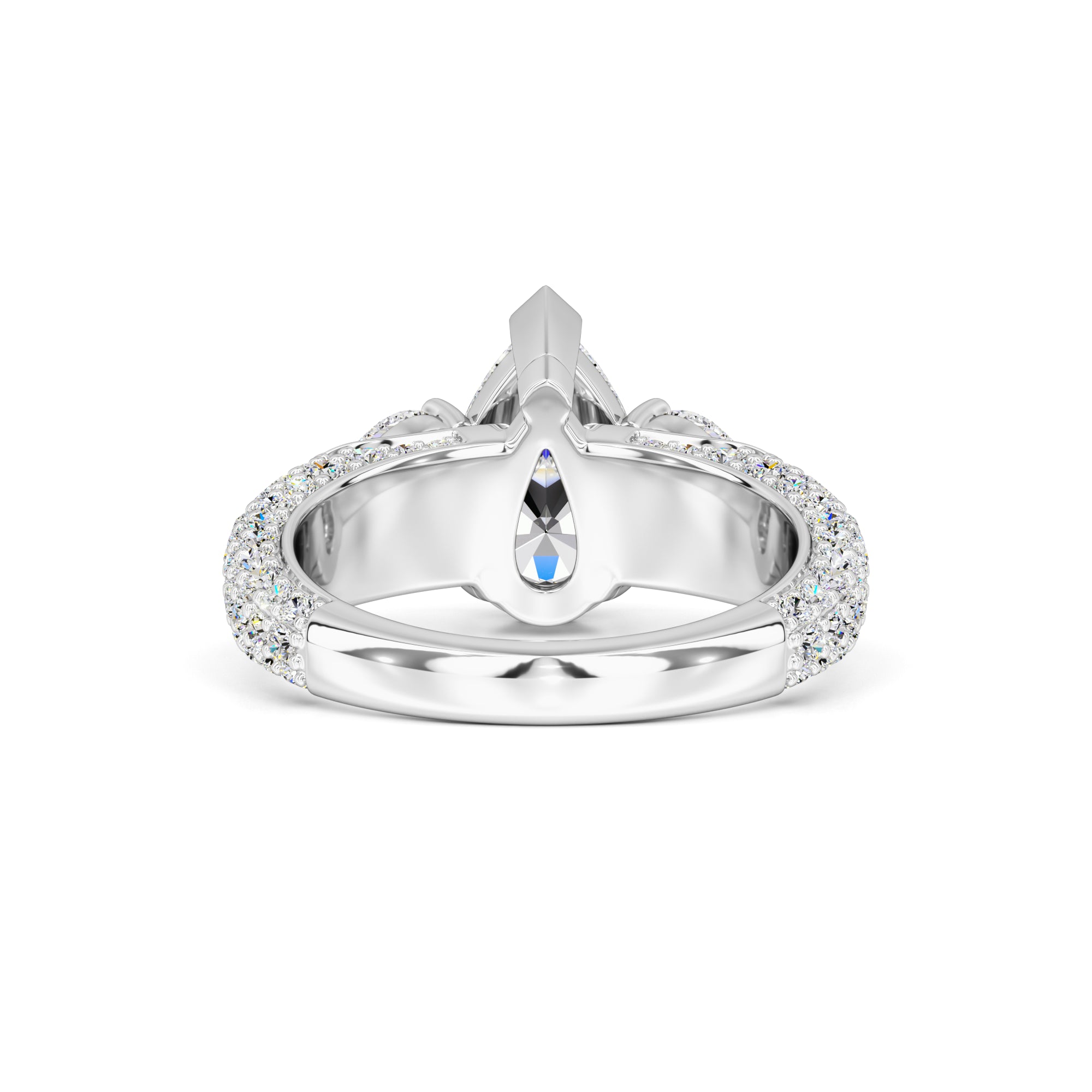 Summer Moissanite & Lab Grown Diamond Ring | White Gold | 3