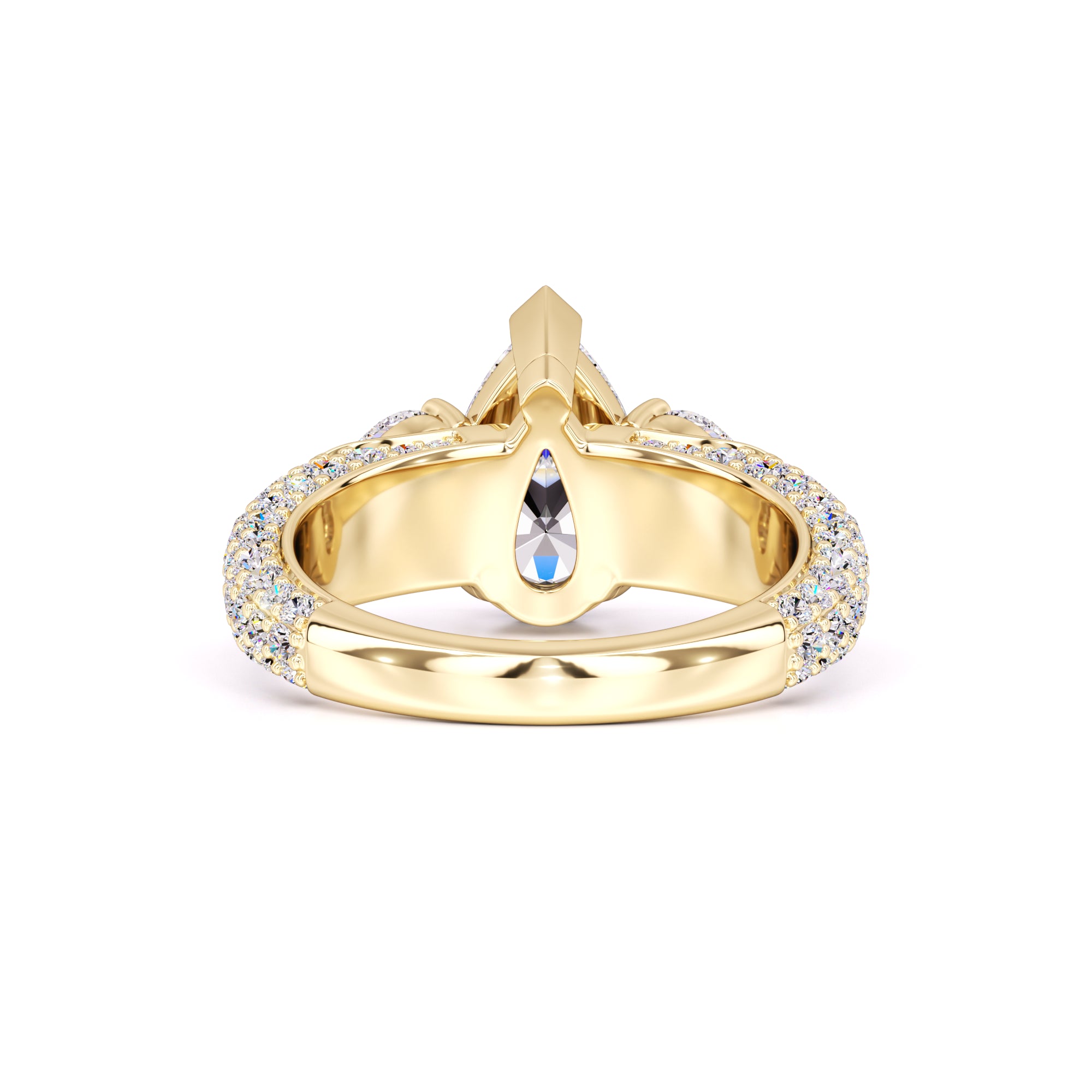 Summer Moissanite & Lab Grown Diamond Ring | Yellow Gold | 3