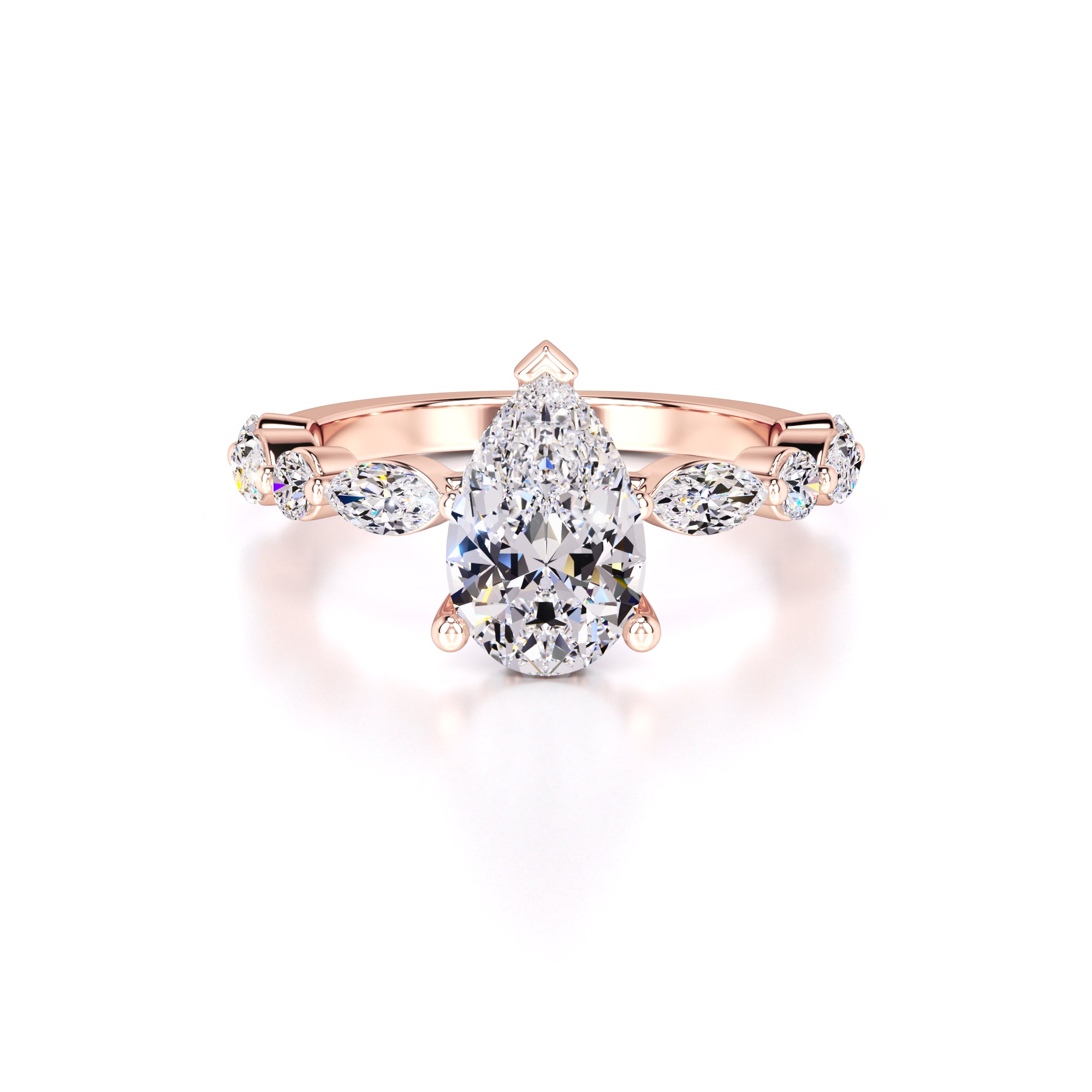 Miley Lab Grown Diamond Ring | Rose Gold | 1
