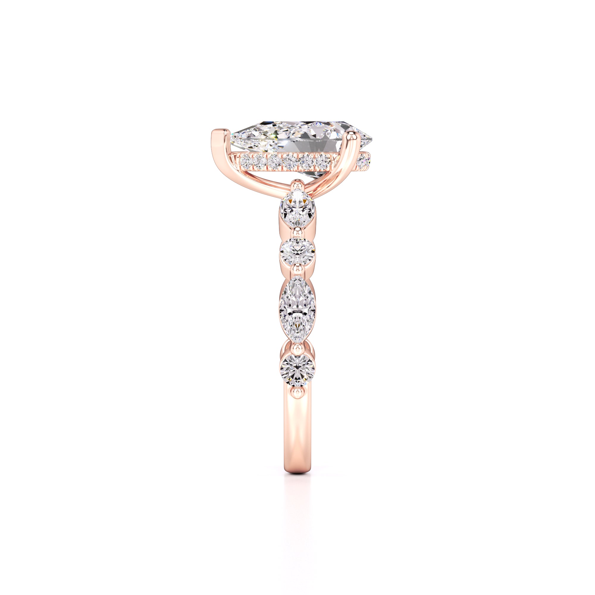 Miley Lab Grown Diamond Ring | Rose Gold | 4