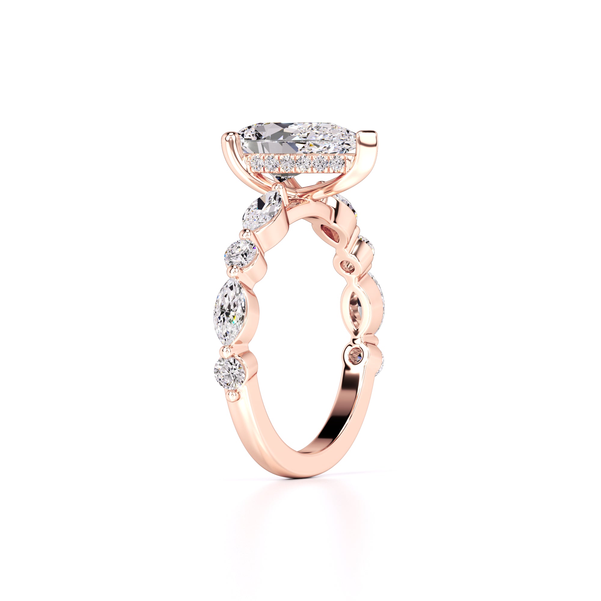 Miley Lab Grown Diamond Ring | Rose Gold | 3