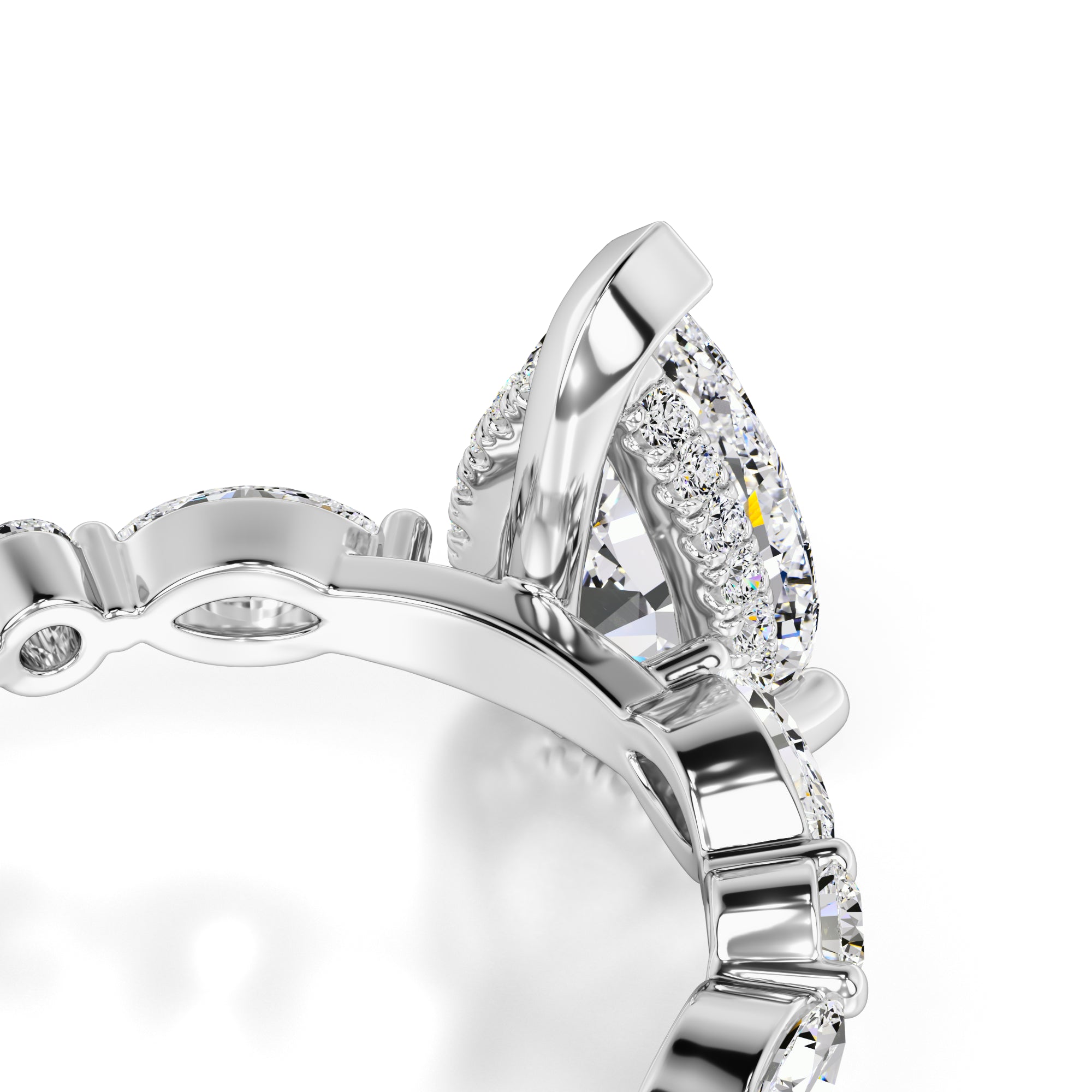 Miley Lab Grown Diamond Ring | White Gold | 2