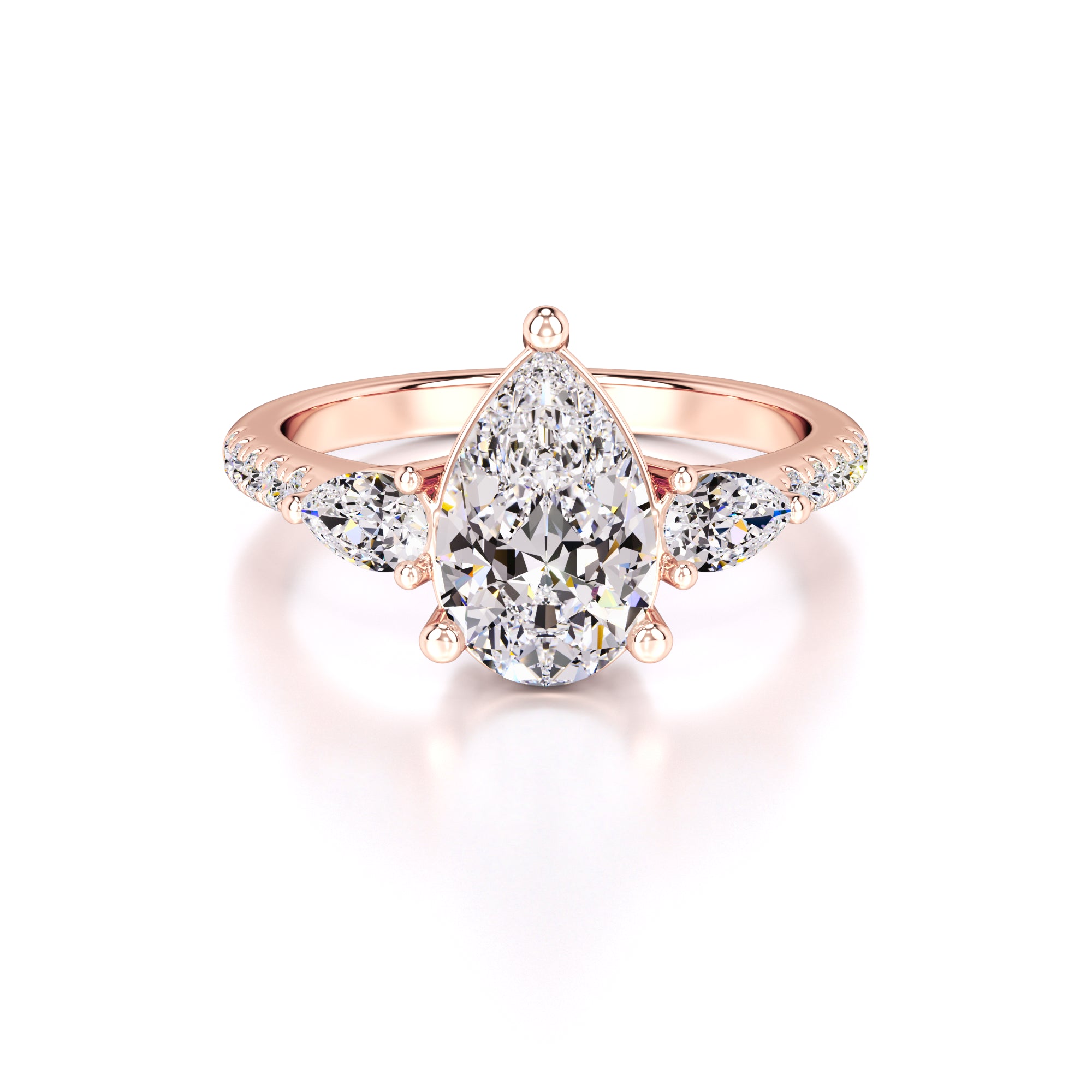 Tina Lab Grown Diamond Ring | Rose Gold | 1