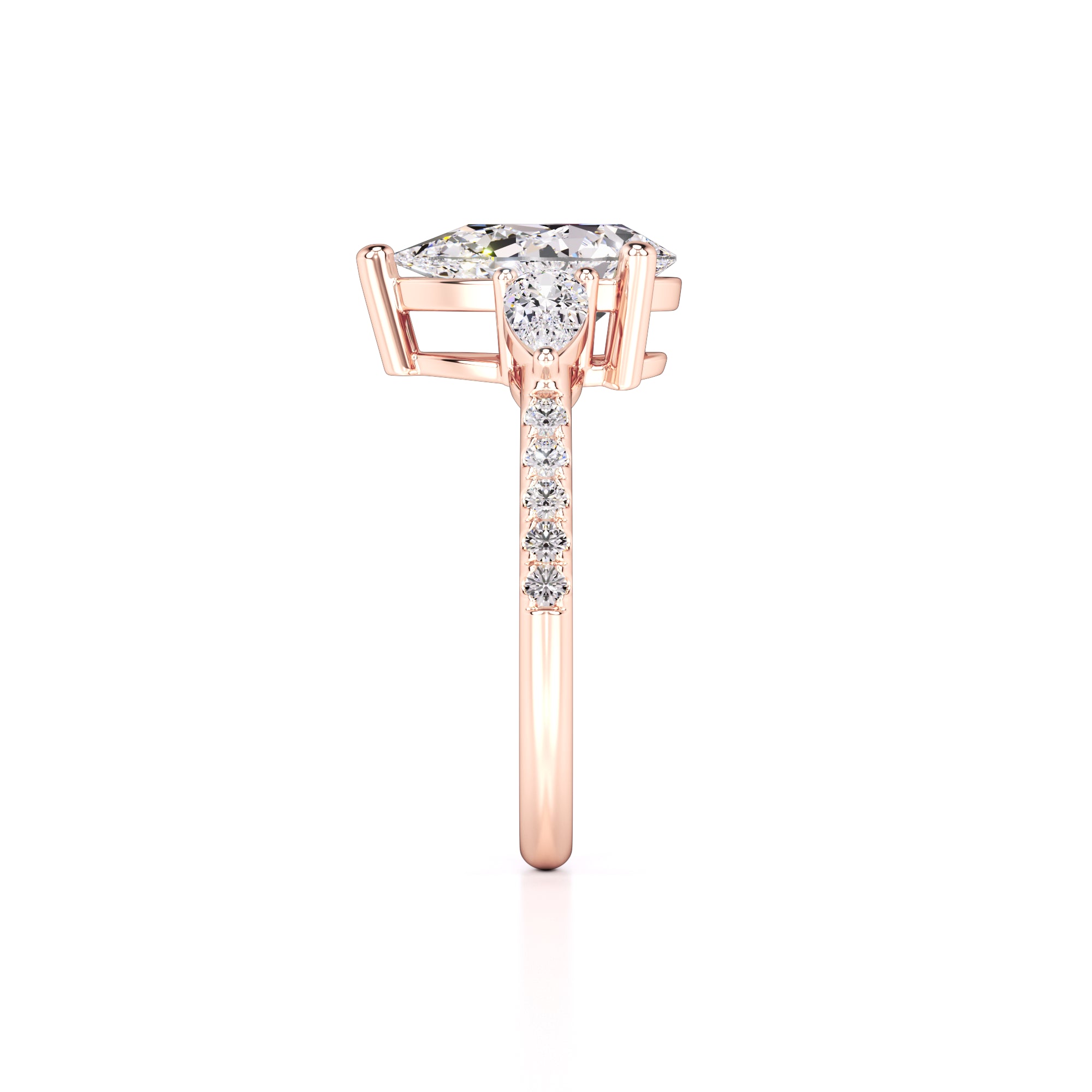 Tina Lab Grown Diamond Ring | Rose Gold | 4