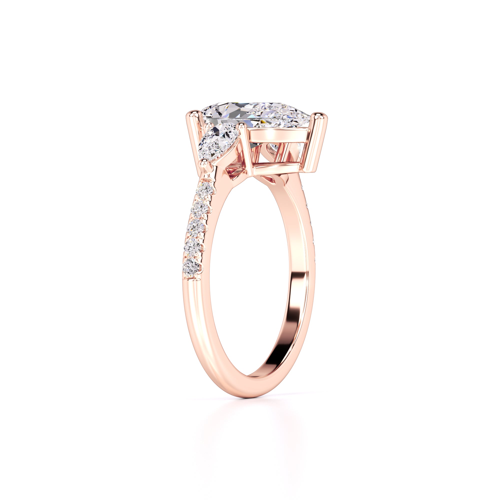 Tina Lab Grown Diamond Ring | Rose Gold | 3