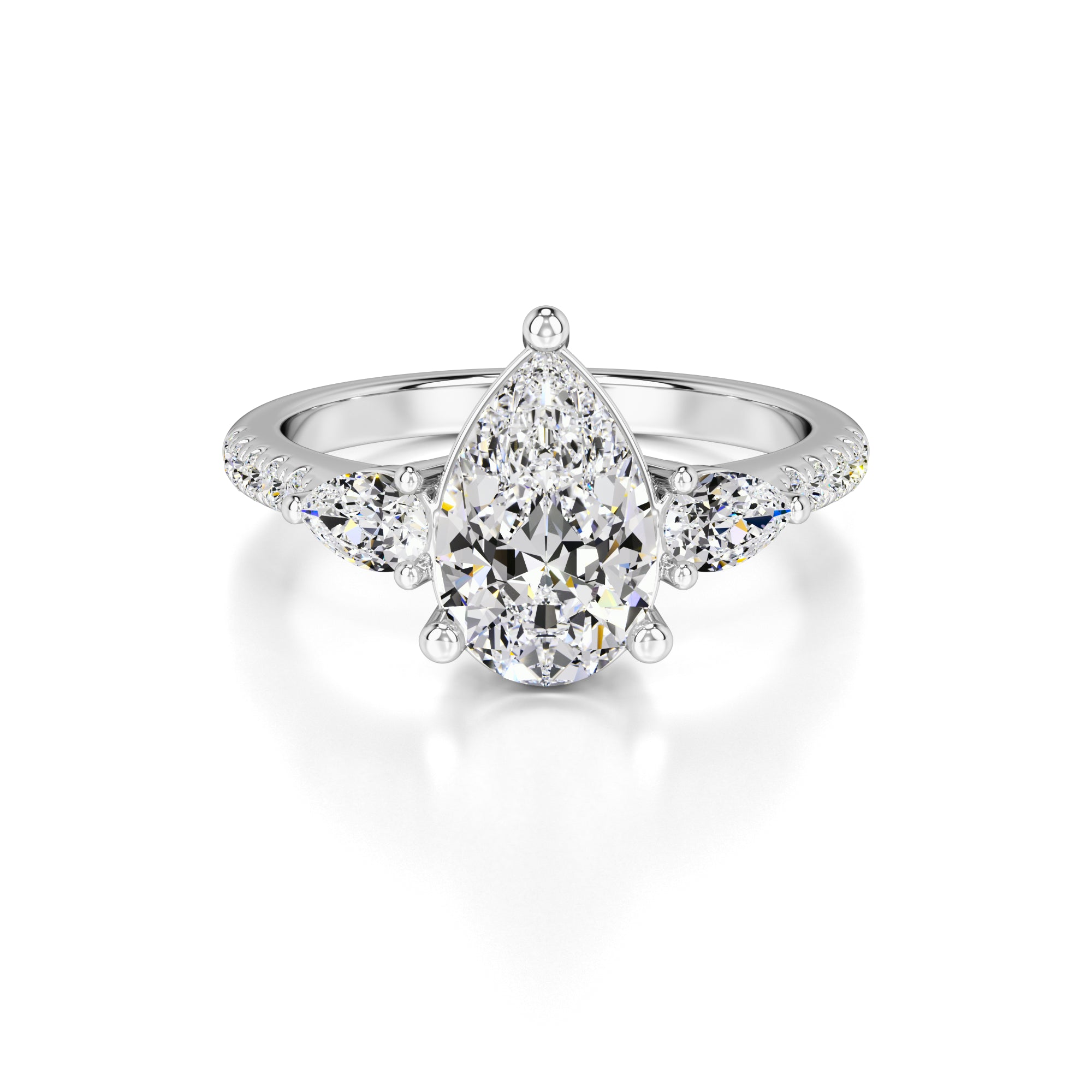 Tina Lab Grown Diamond Ring | White Gold | 1