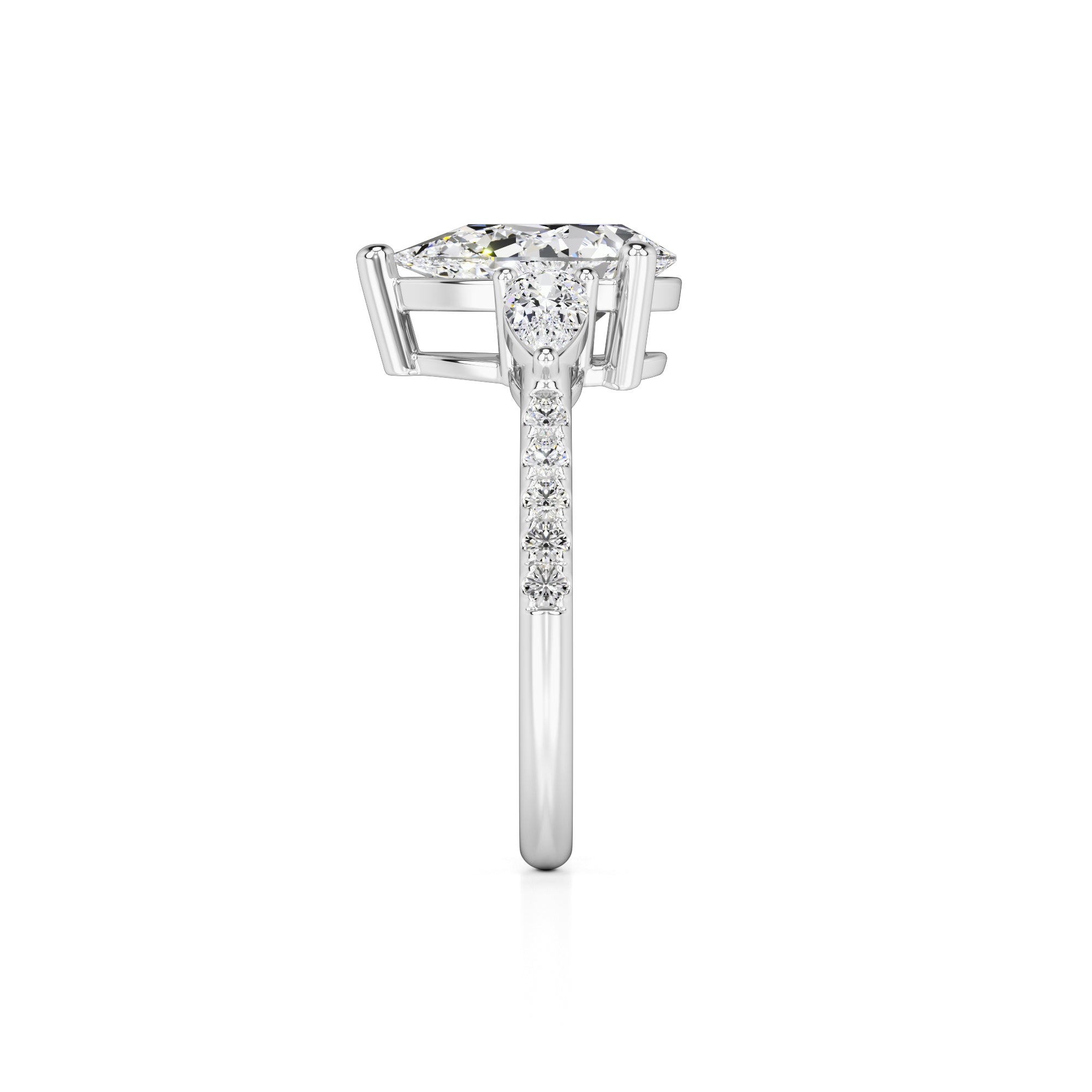 Tina Lab Grown Diamond Ring | White Gold | 4