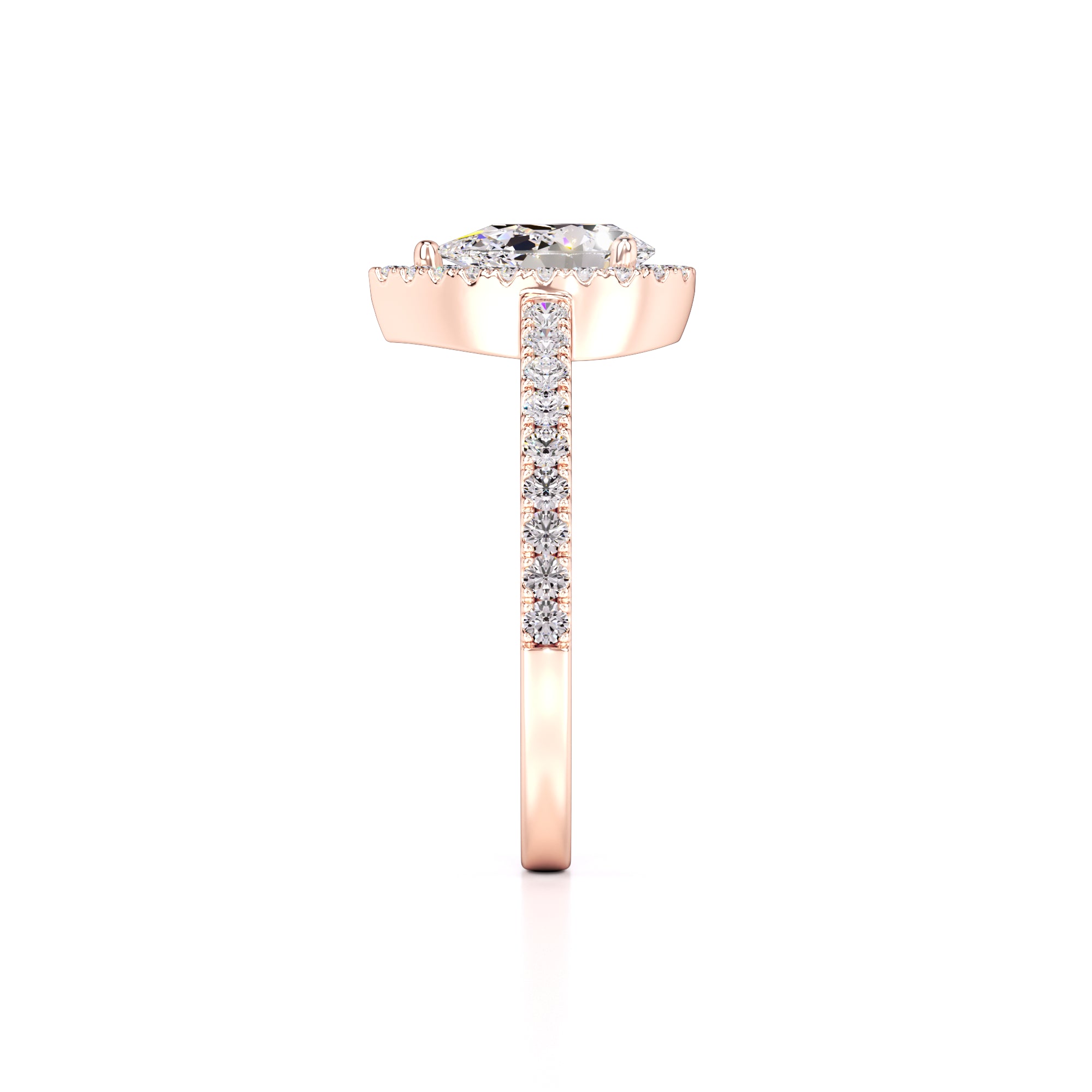 Quinn Lab Grown Diamond Ring | Rose Gold | 4