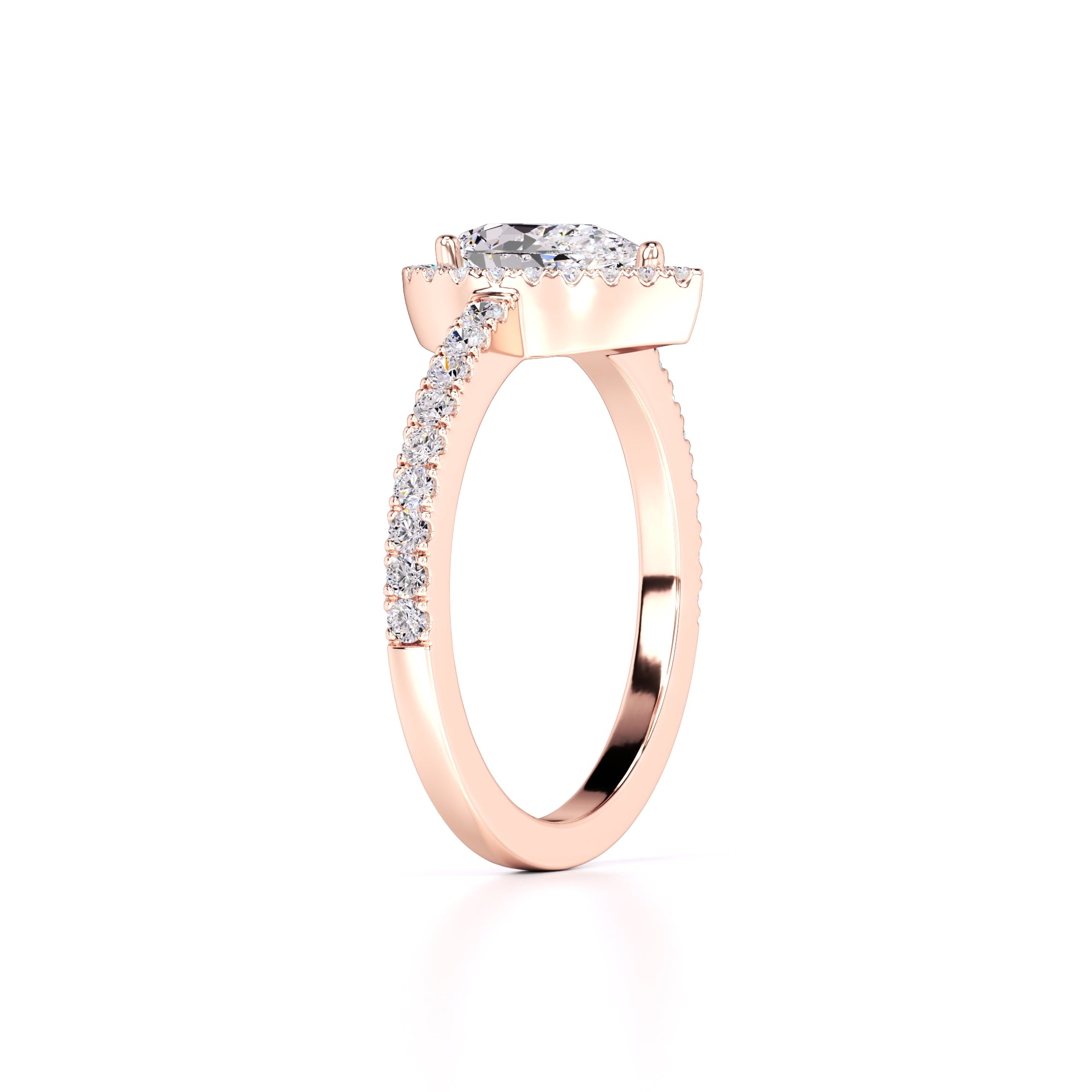 Quinn Lab Grown Diamond Ring | Rose Gold | 3