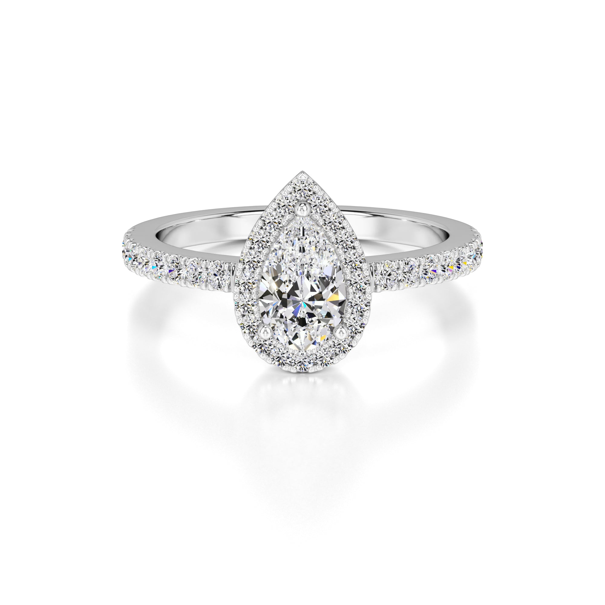 Quinn Lab Grown Diamond Ring | White Gold | 1