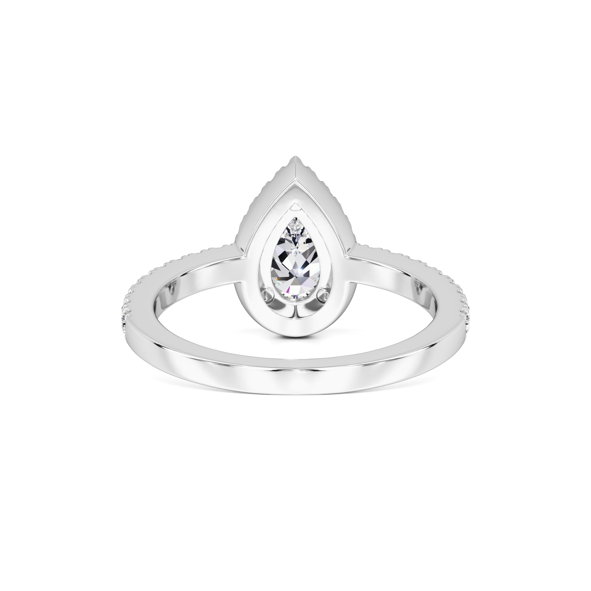 Quinn Moissanite & Lab Grown Diamond Ring | White Gold | 3