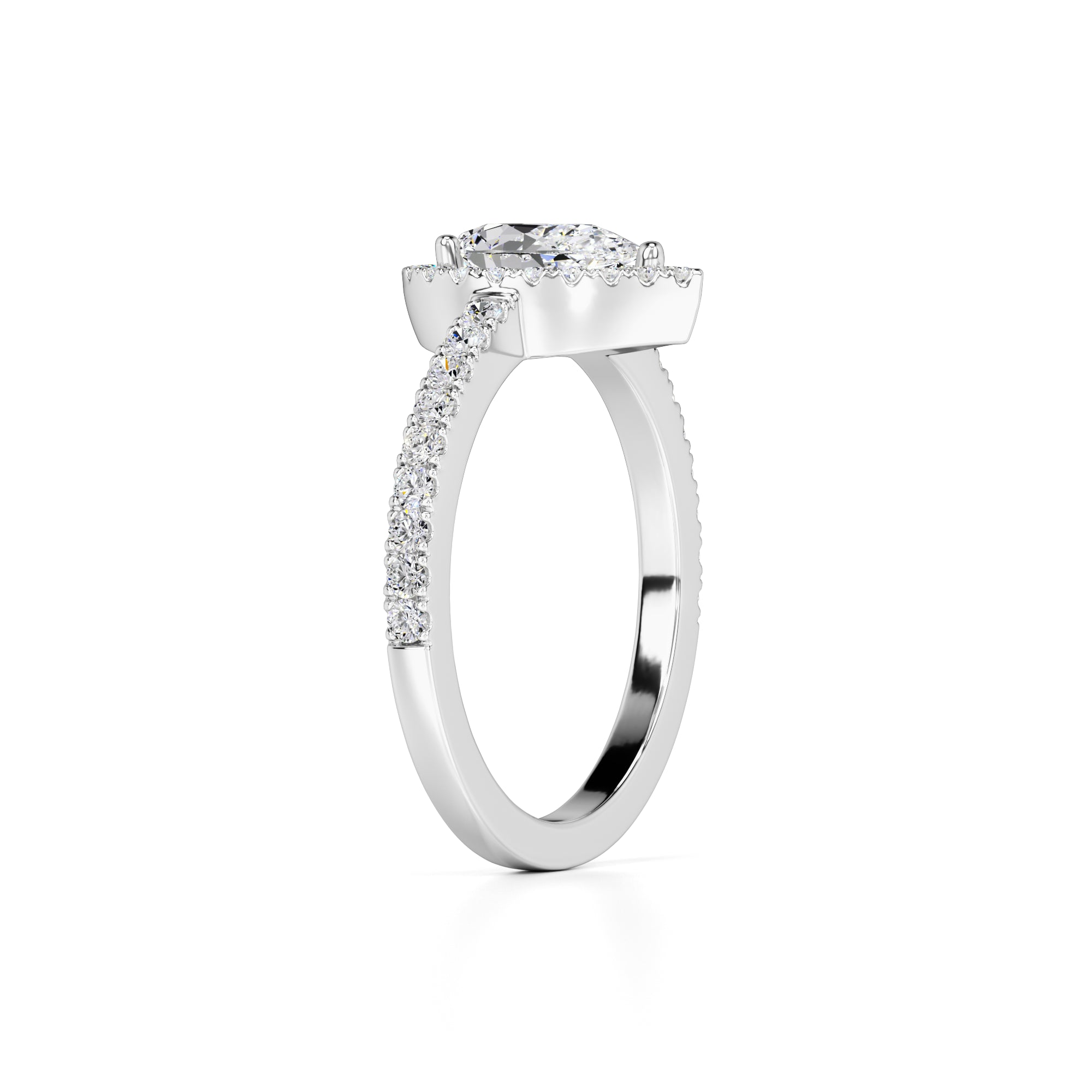 Quinn Lab Grown Diamond Ring | White Gold | 3