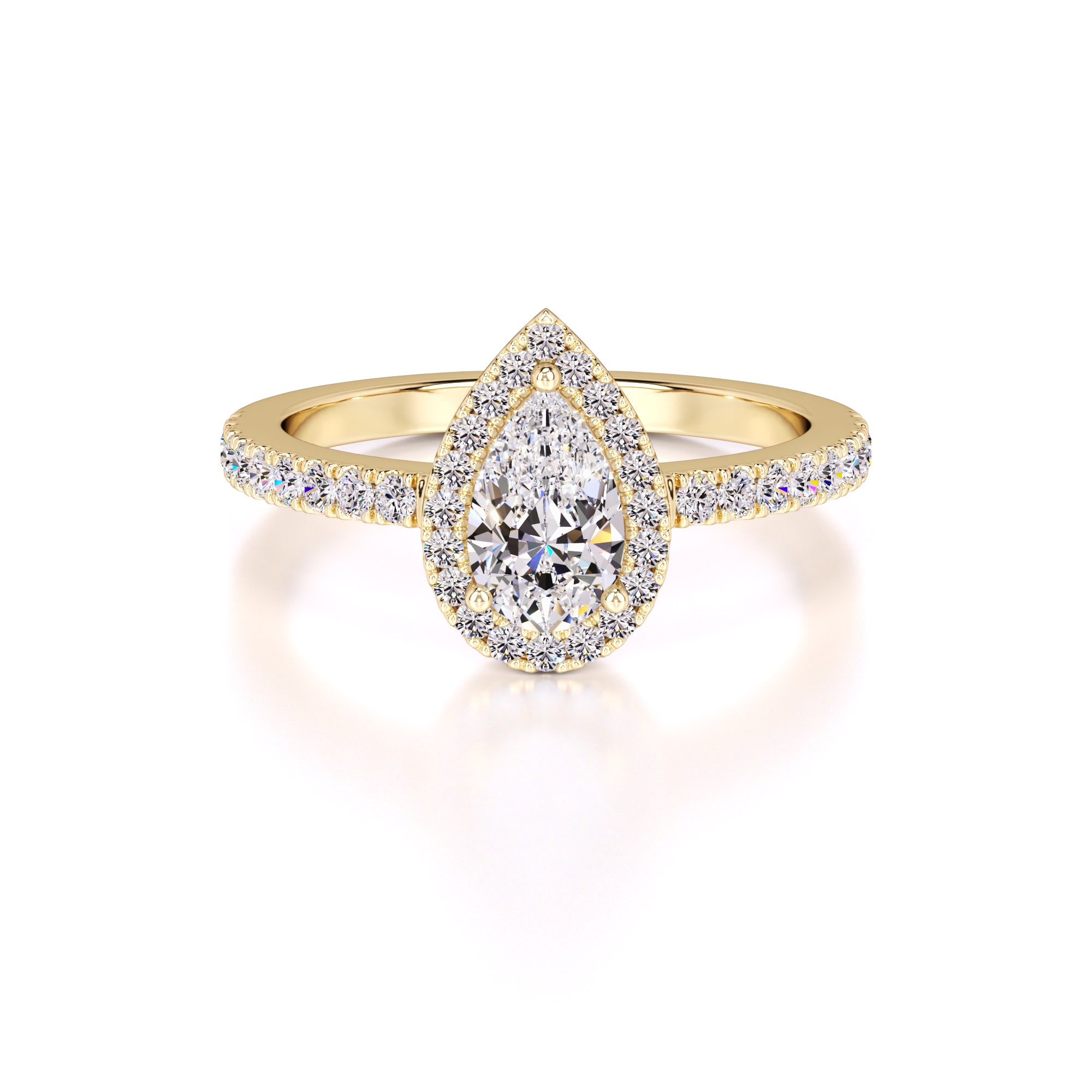 Quinn Lab Grown Diamond Ring | Yellow Gold | 1