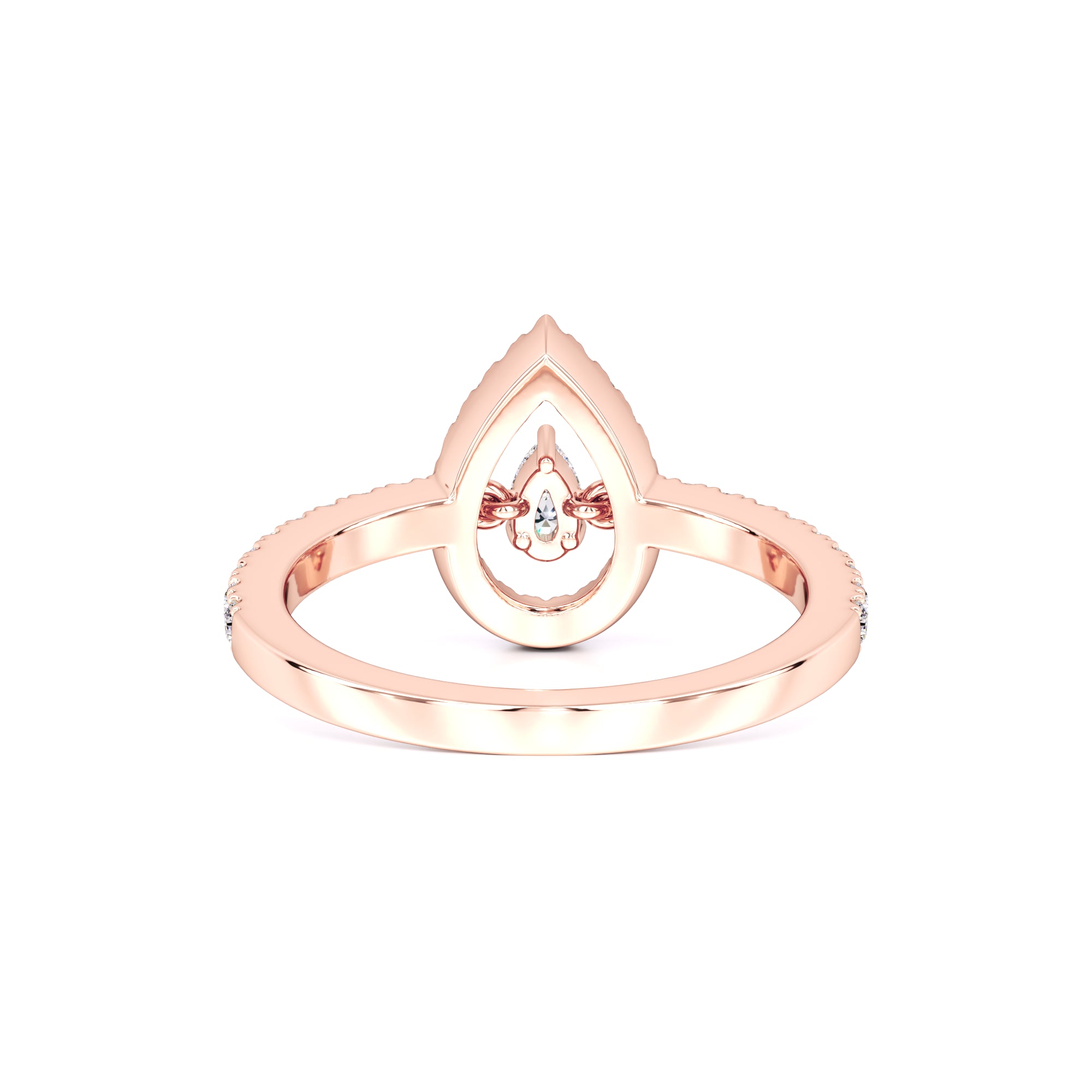 Brittany Moissanite & Lab Grown Diamond Ring | Rose Gold | 3