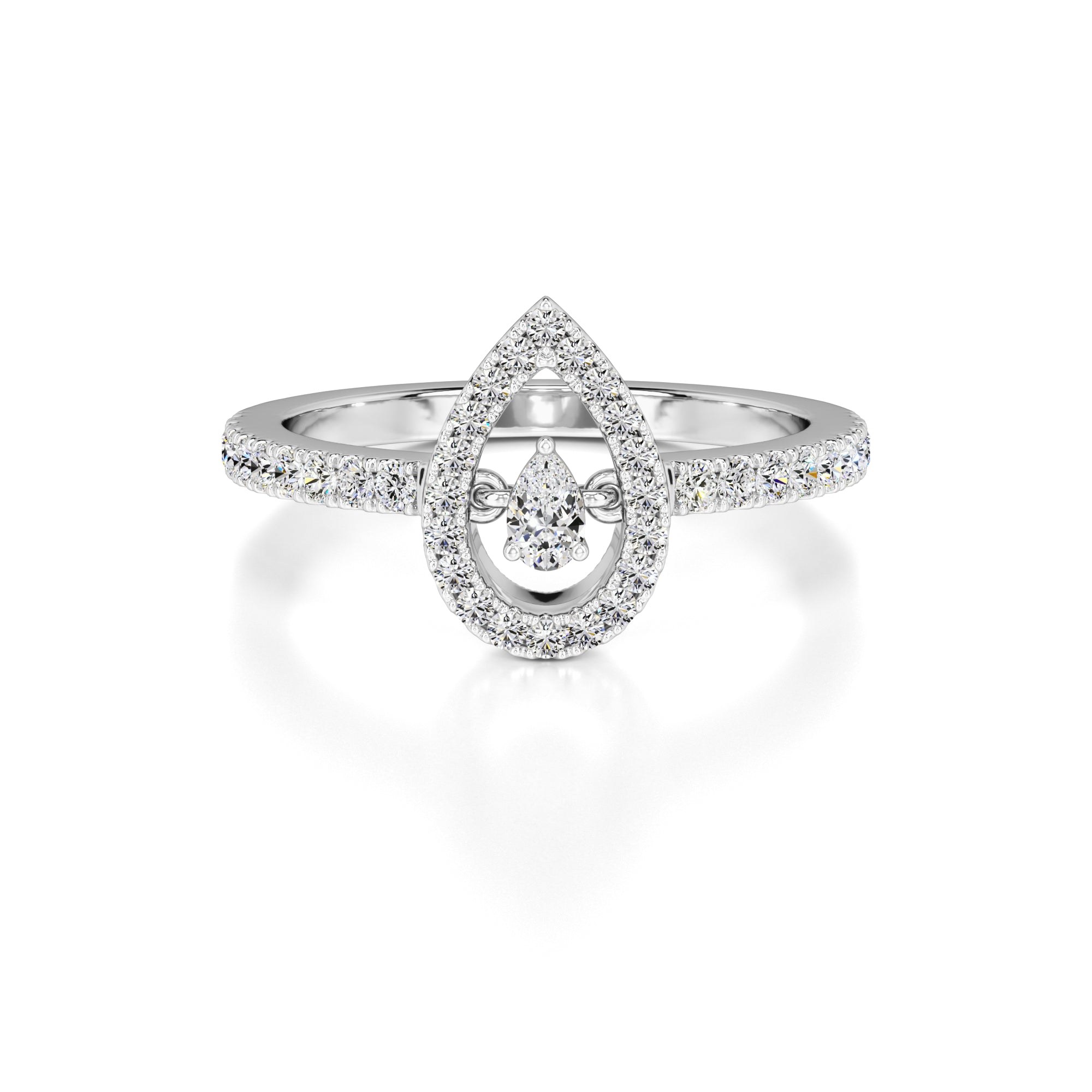 Brittany Lab Grown Diamond Ring | White Gold | 1