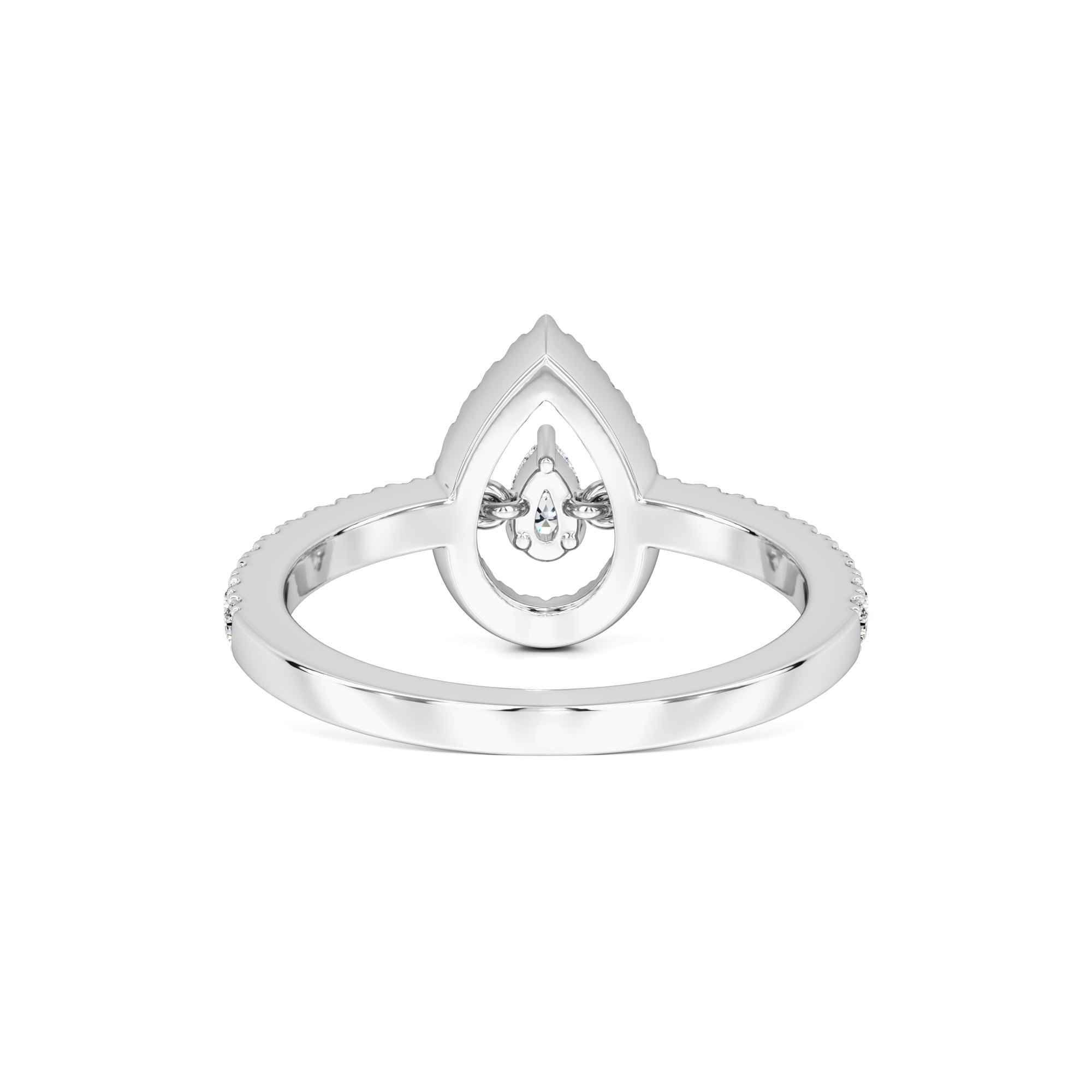 Brittany Moissanite & Lab Grown Diamond Ring | White Gold | 3