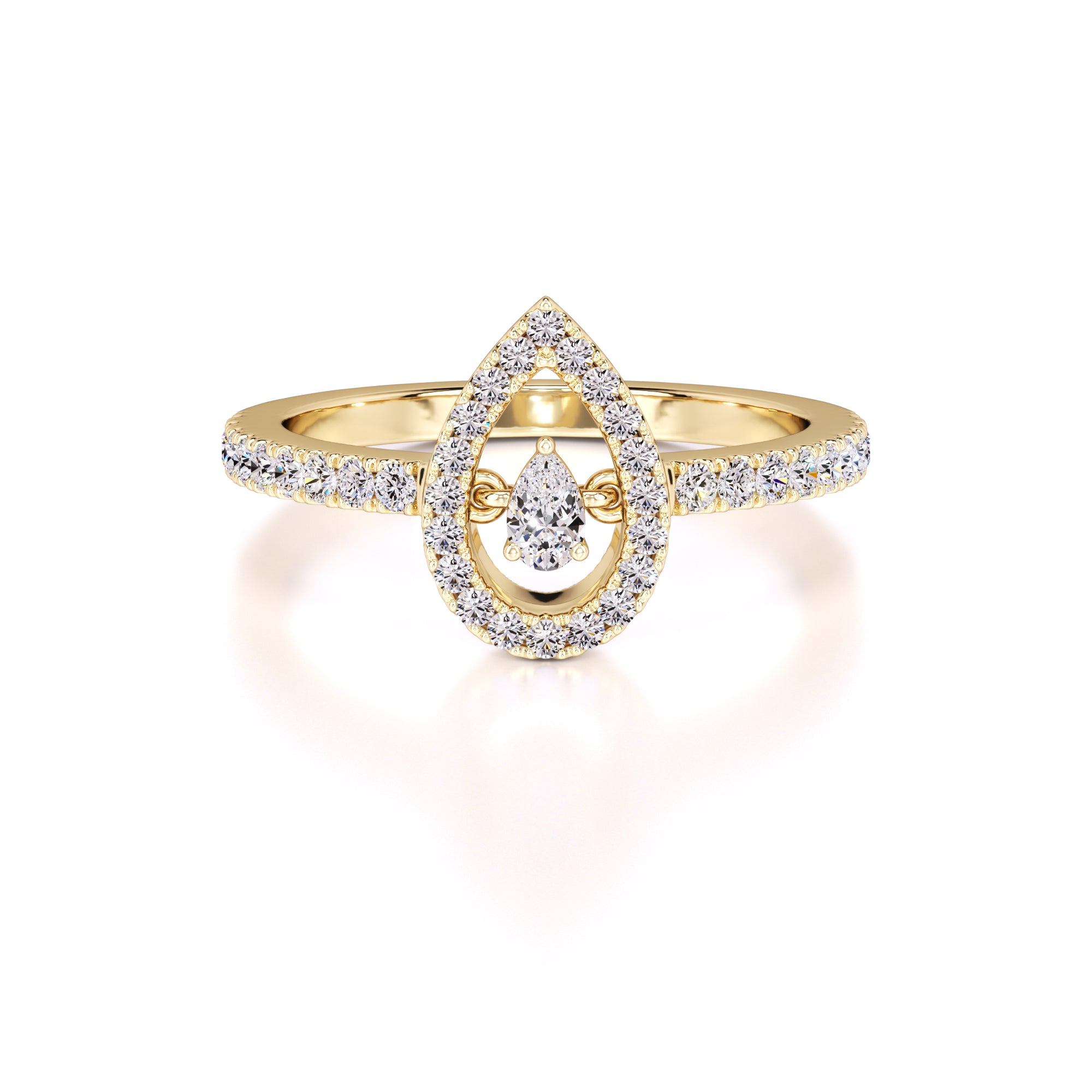 Brittany Lab Grown Diamond Ring | Yellow Gold | 1